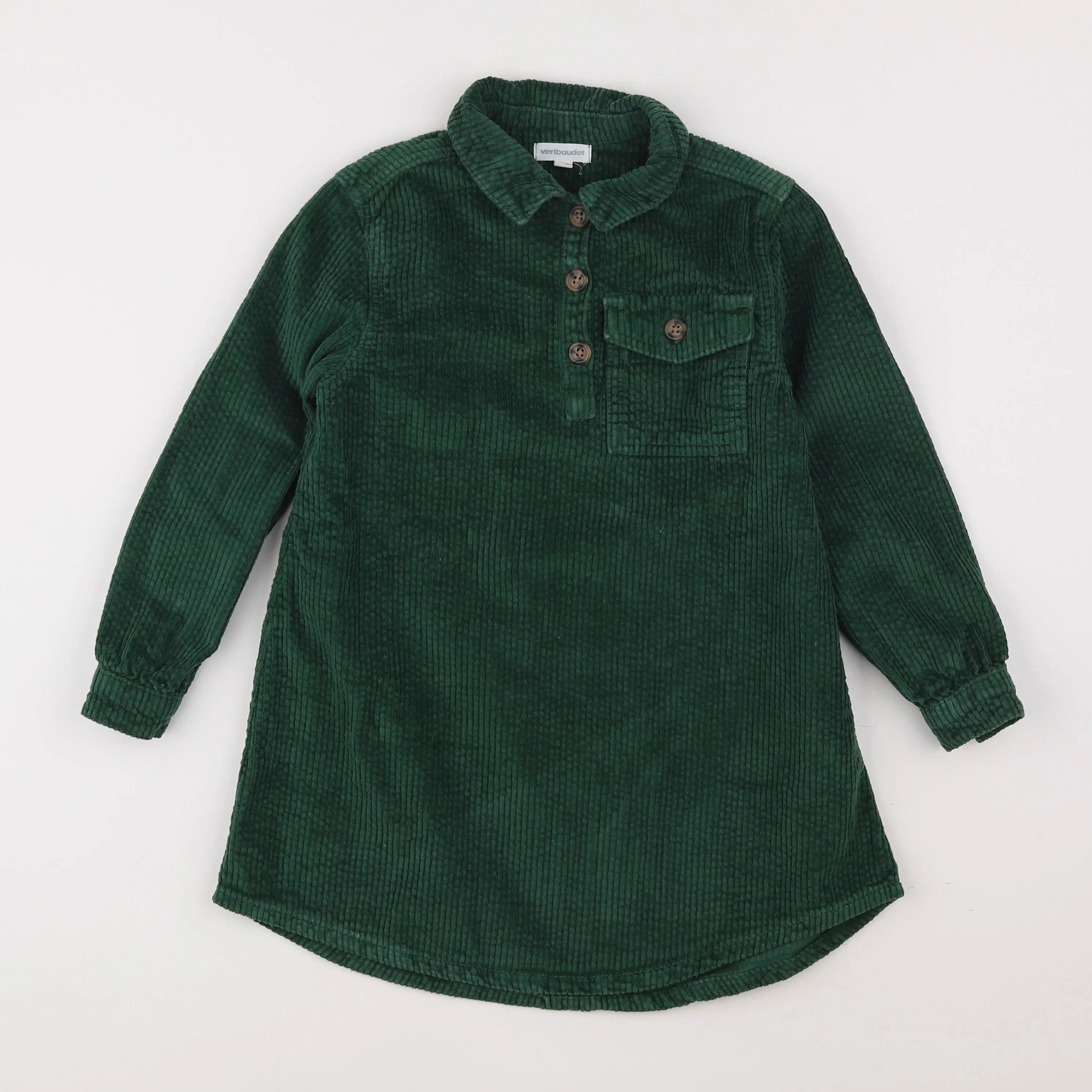 Vertbaudet - robe vert - 8 ans