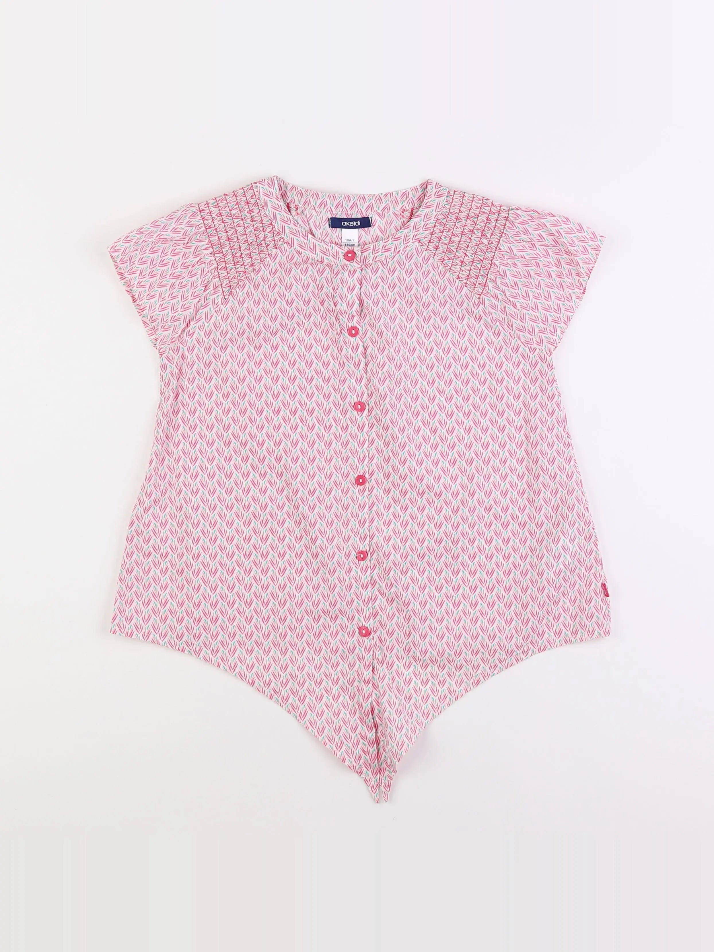 Okaidi - blouse rose - 10 ans