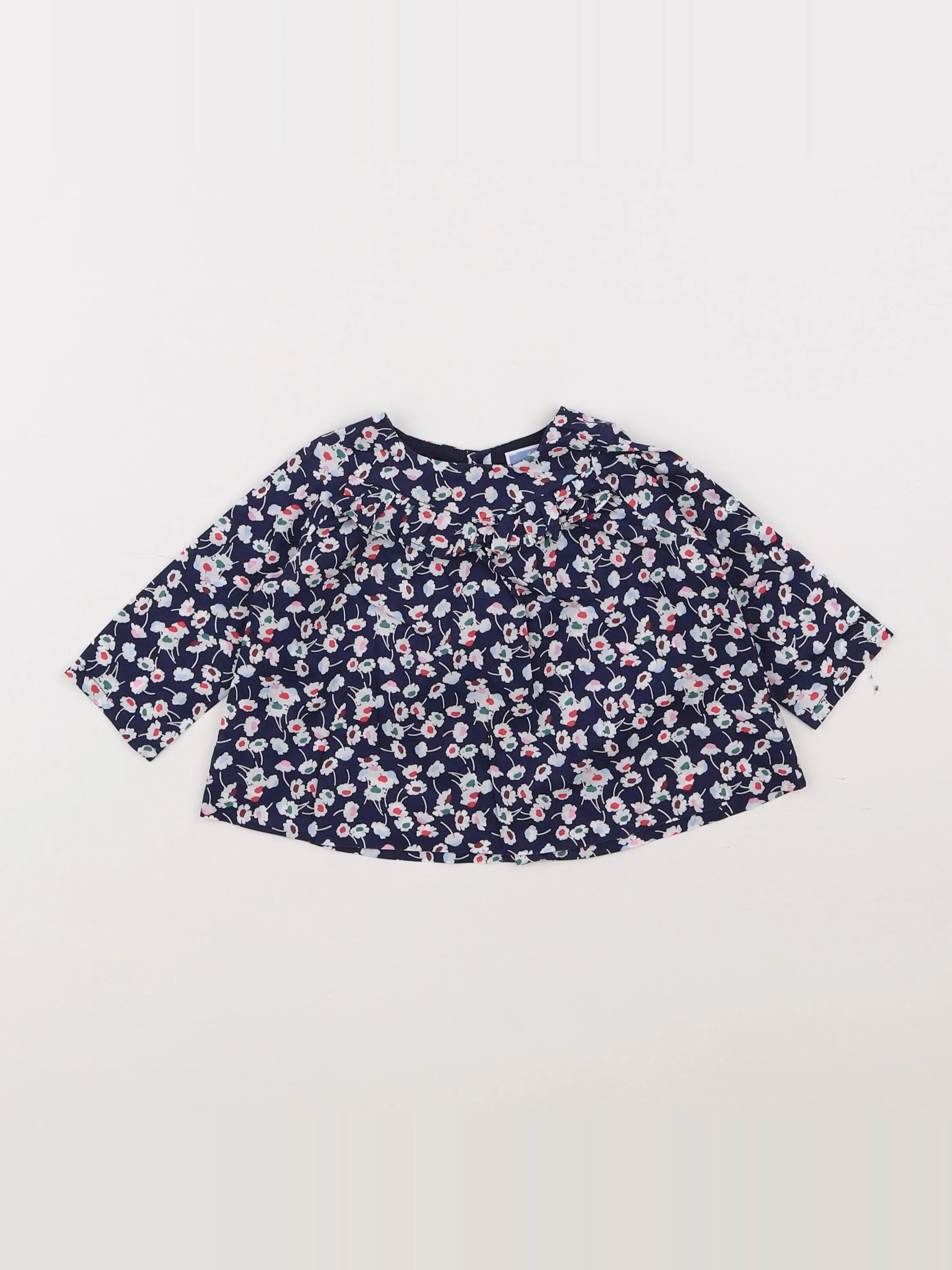 Jacadi - blouse liberty bleu - 6 mois