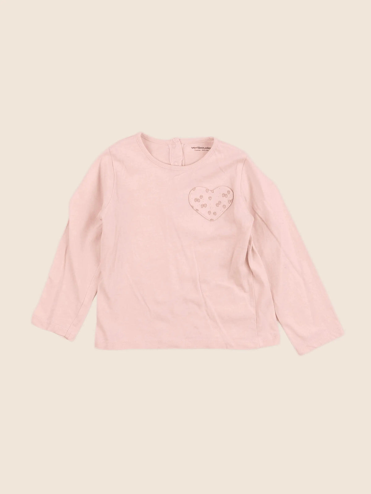 Vertbaudet - tee-shirt rose - 3 ans