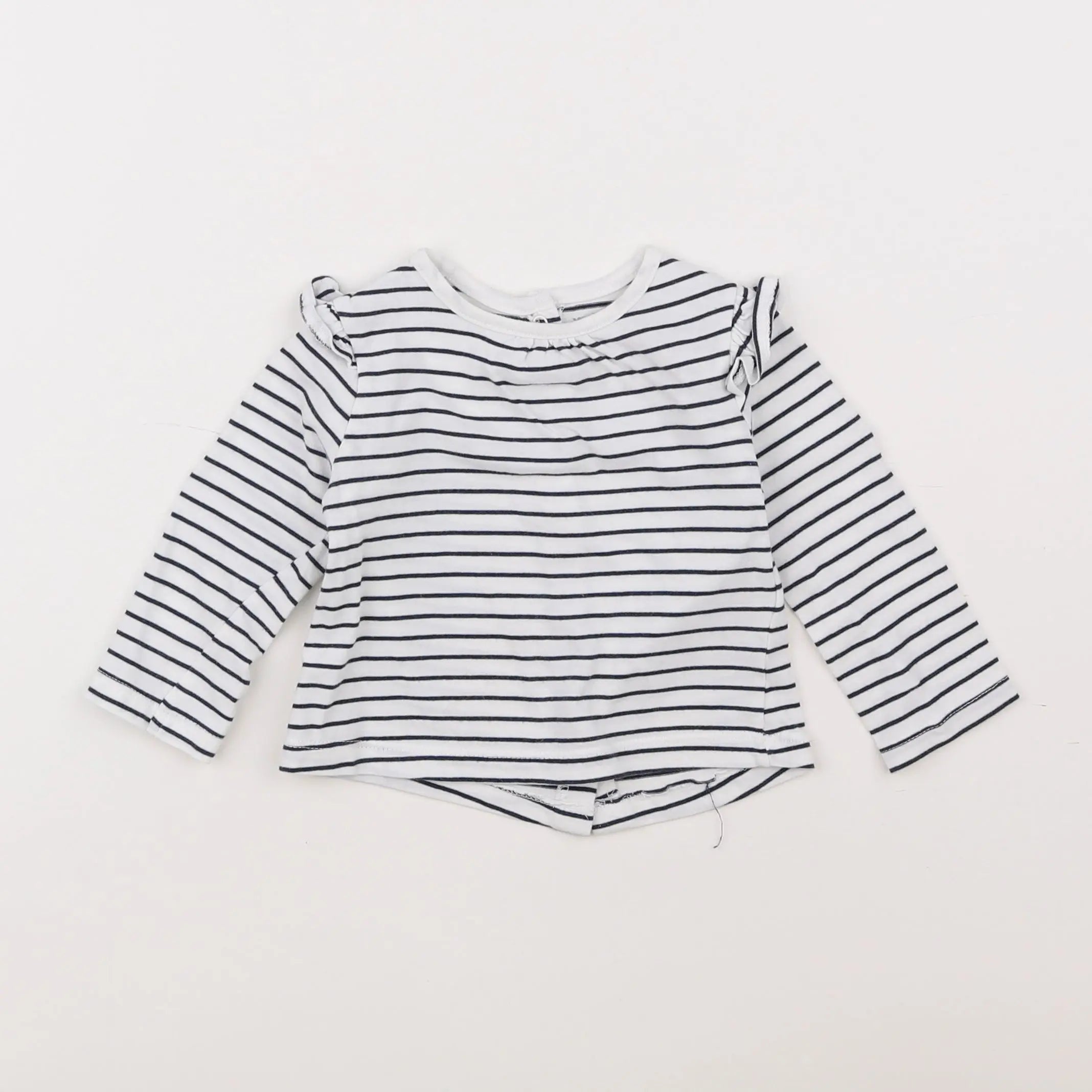 Vertbaudet - tee-shirt bleu - 6 mois