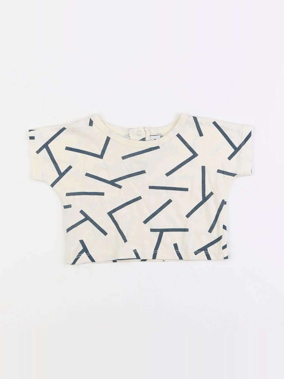 Loup - tee-shirt beige - 6 mois