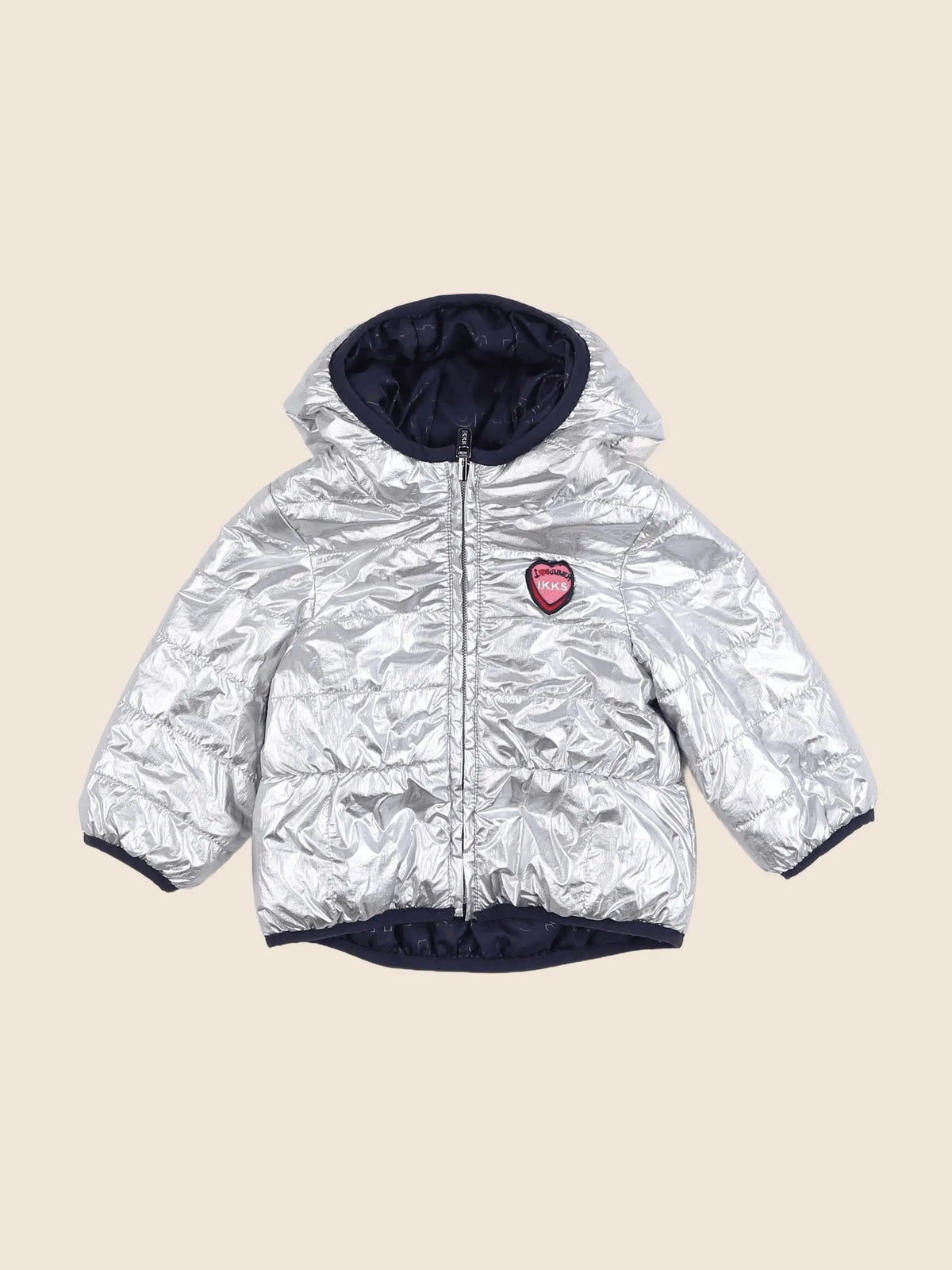 IKKS - doudoune argent, bleu - 3 mois