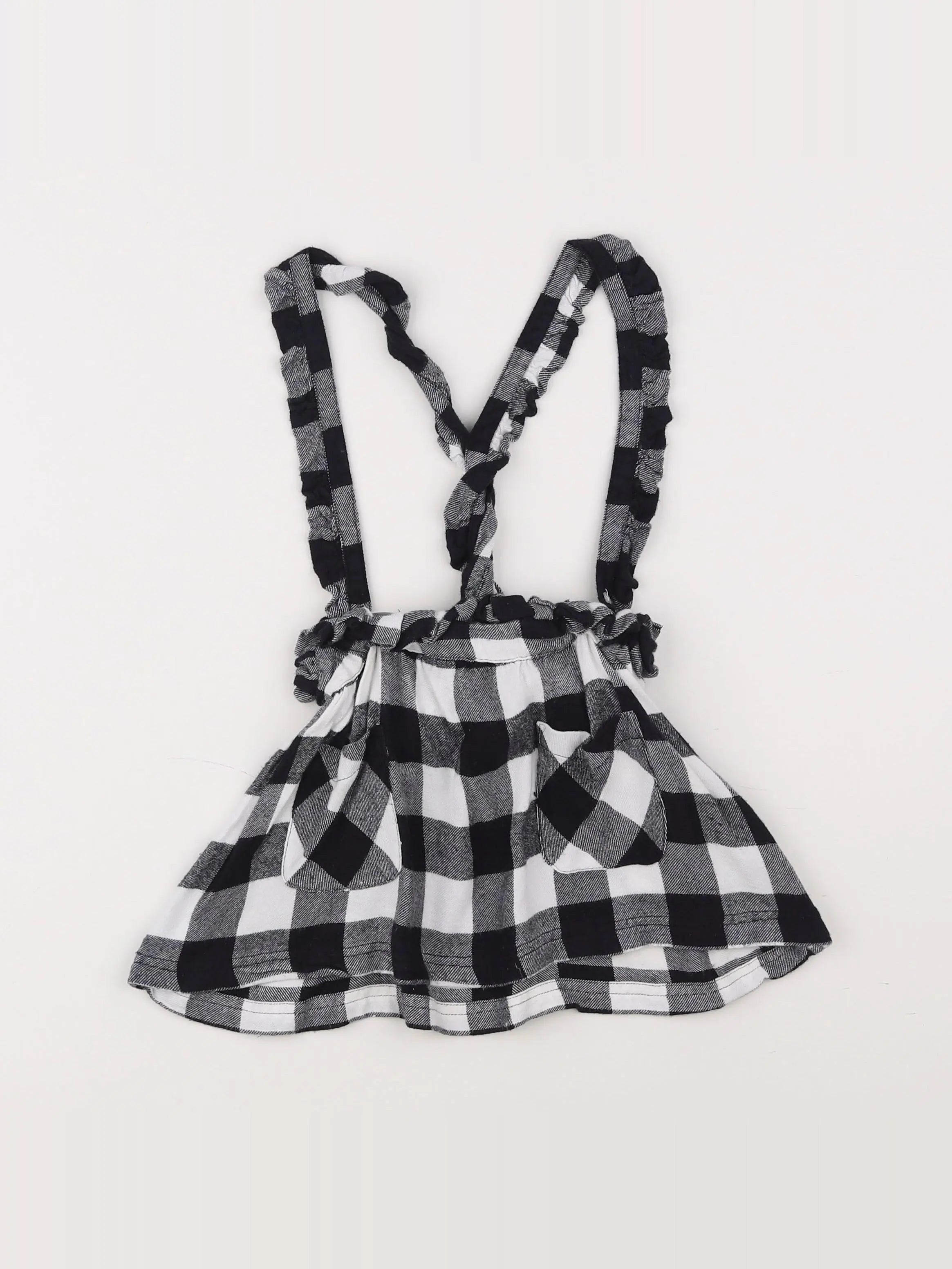 Vertbaudet - jupe noir, blanc - 3 ans