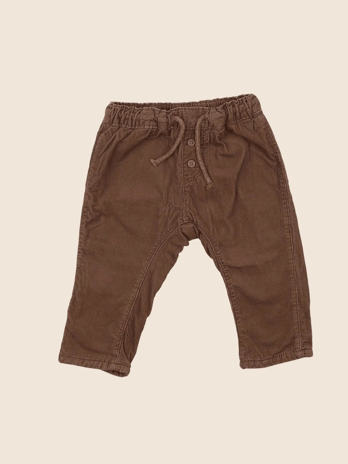 H&M - pantalon marron - 6/9 mois