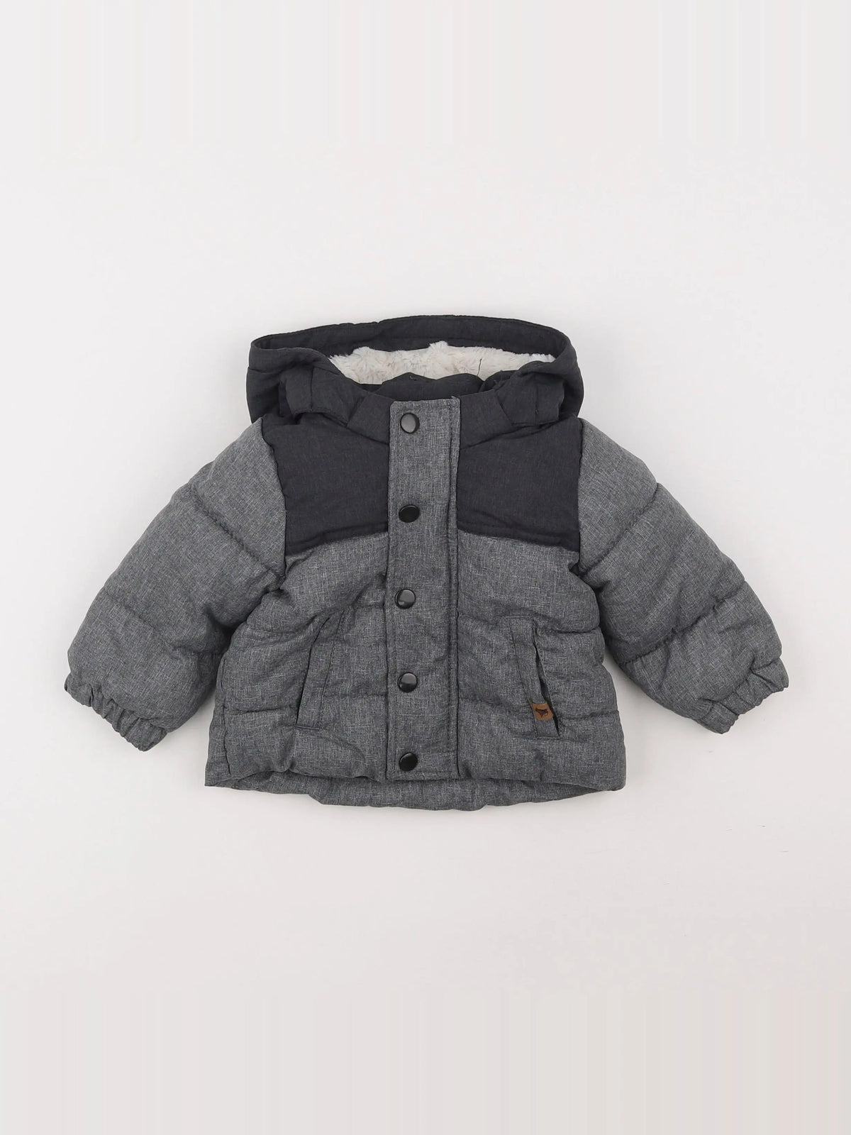 H&M - doudoune gris - 6 mois