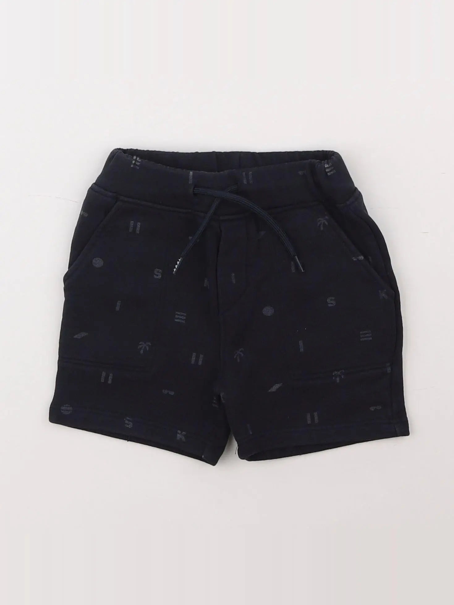 IKKS - short bleu - 12 mois
