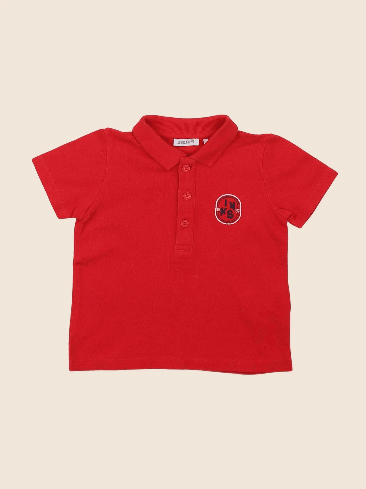 IKKS - polo rouge - 12 mois