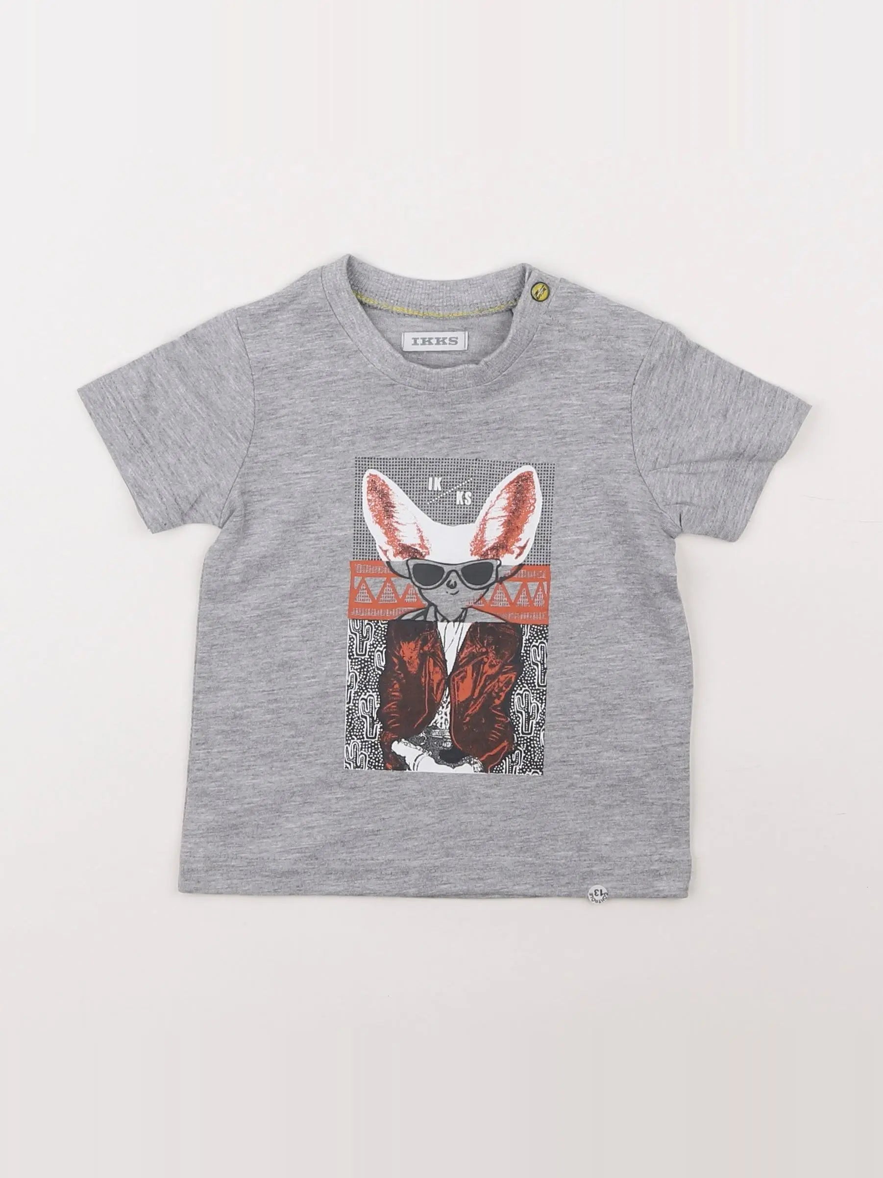 IKKS - tee-shirt gris - 6 mois