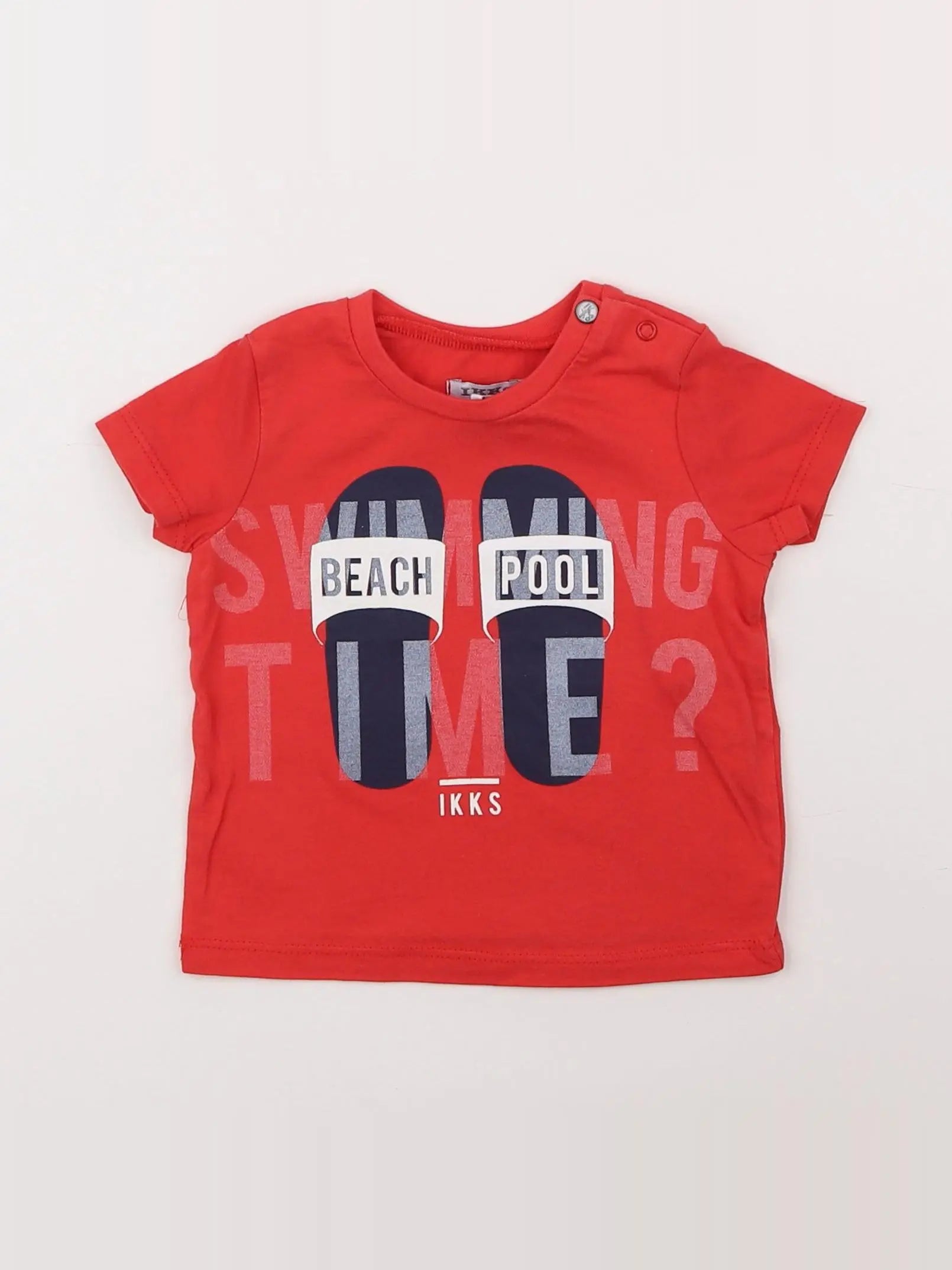 IKKS - tee-shirt rouge - 6 mois