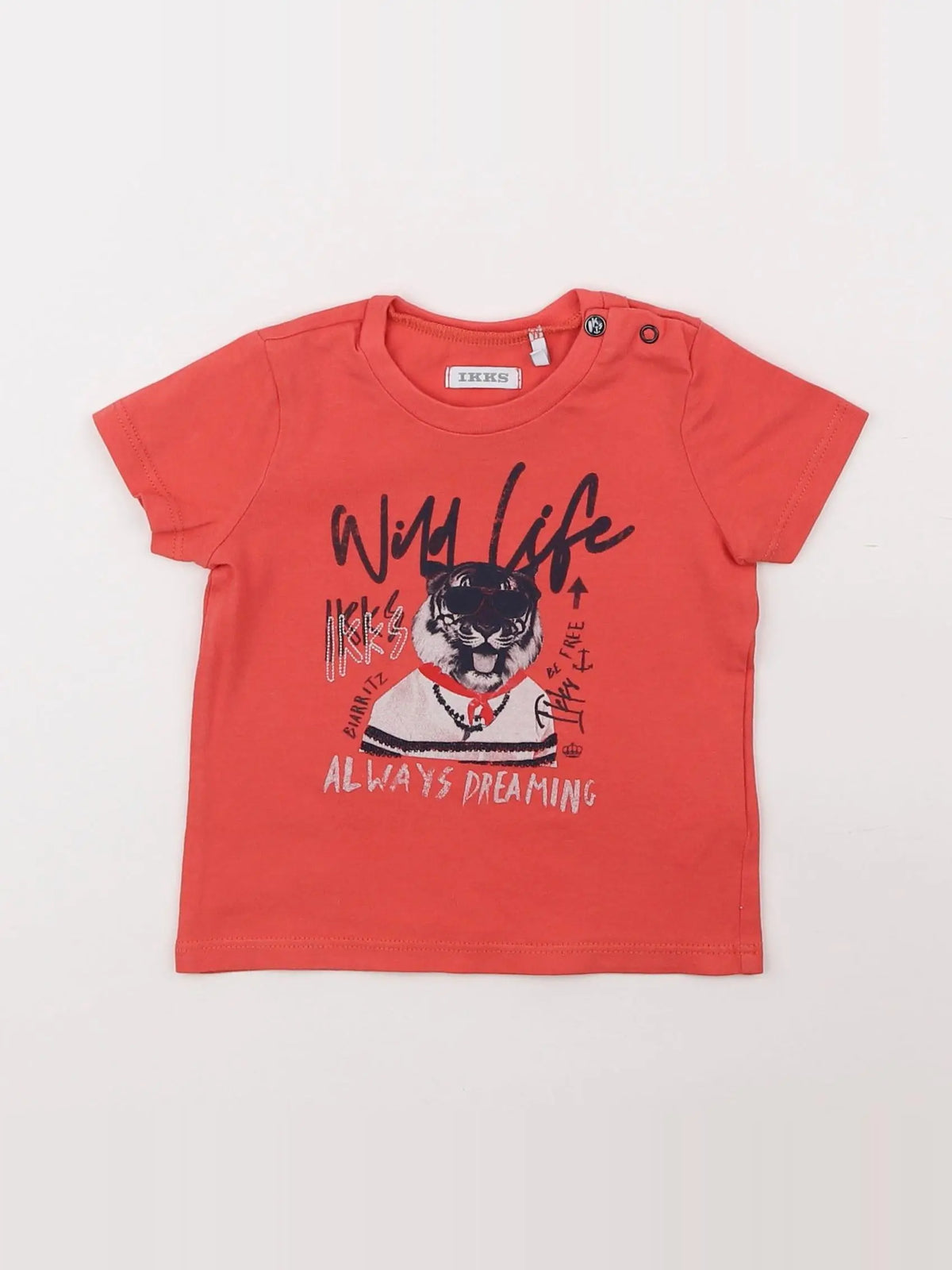 IKKS - tee-shirt rouge - 6 mois