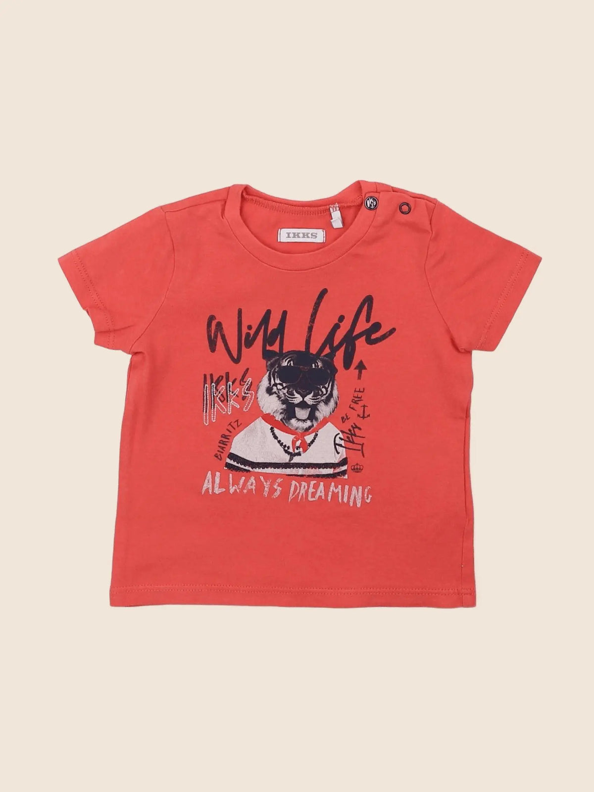 IKKS - tee-shirt rouge - 6 mois