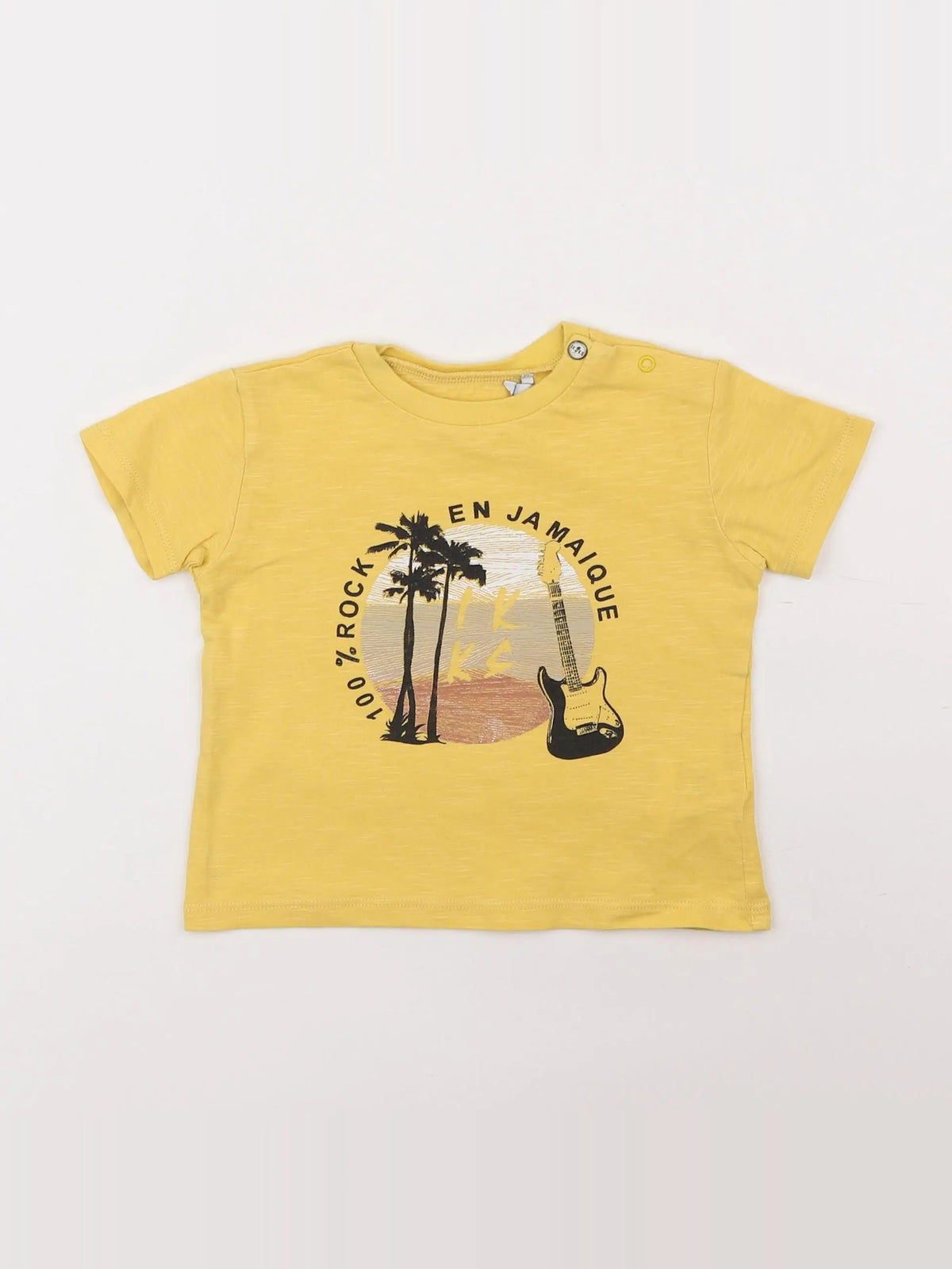 IKKS - tee-shirt jaune - 12 mois