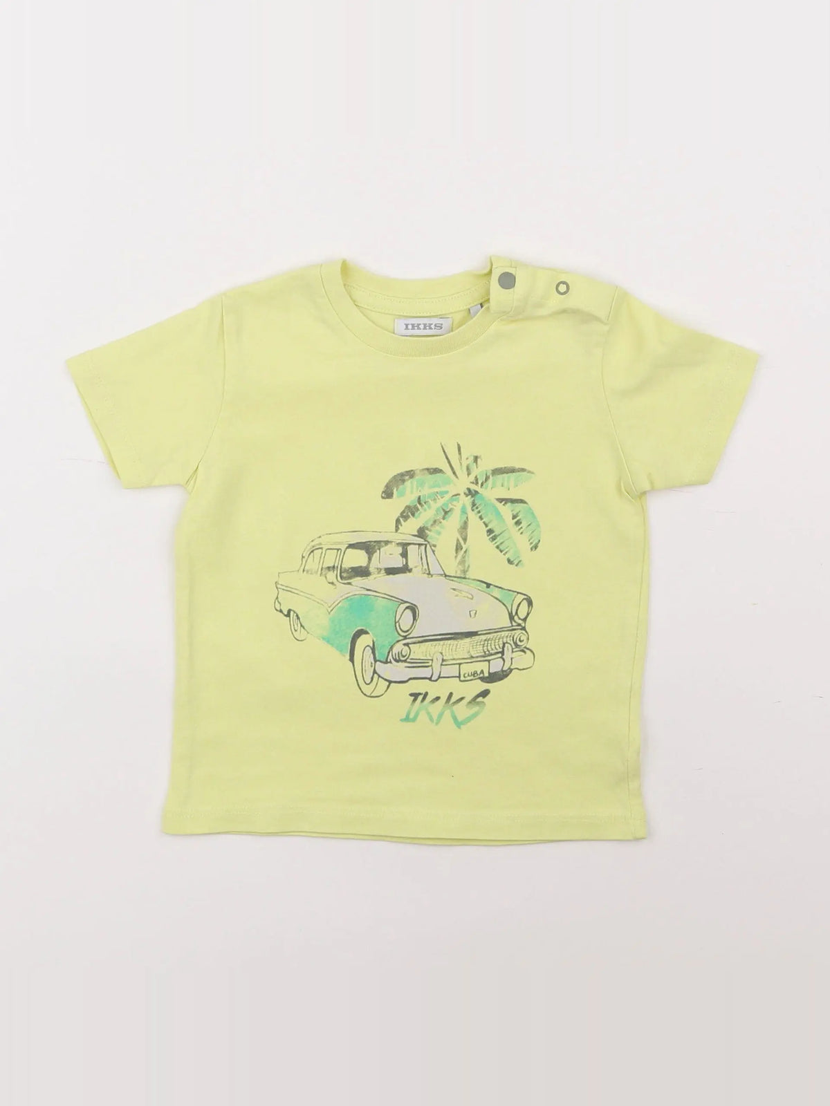 IKKS - tee-shirt jaune - 12 mois
