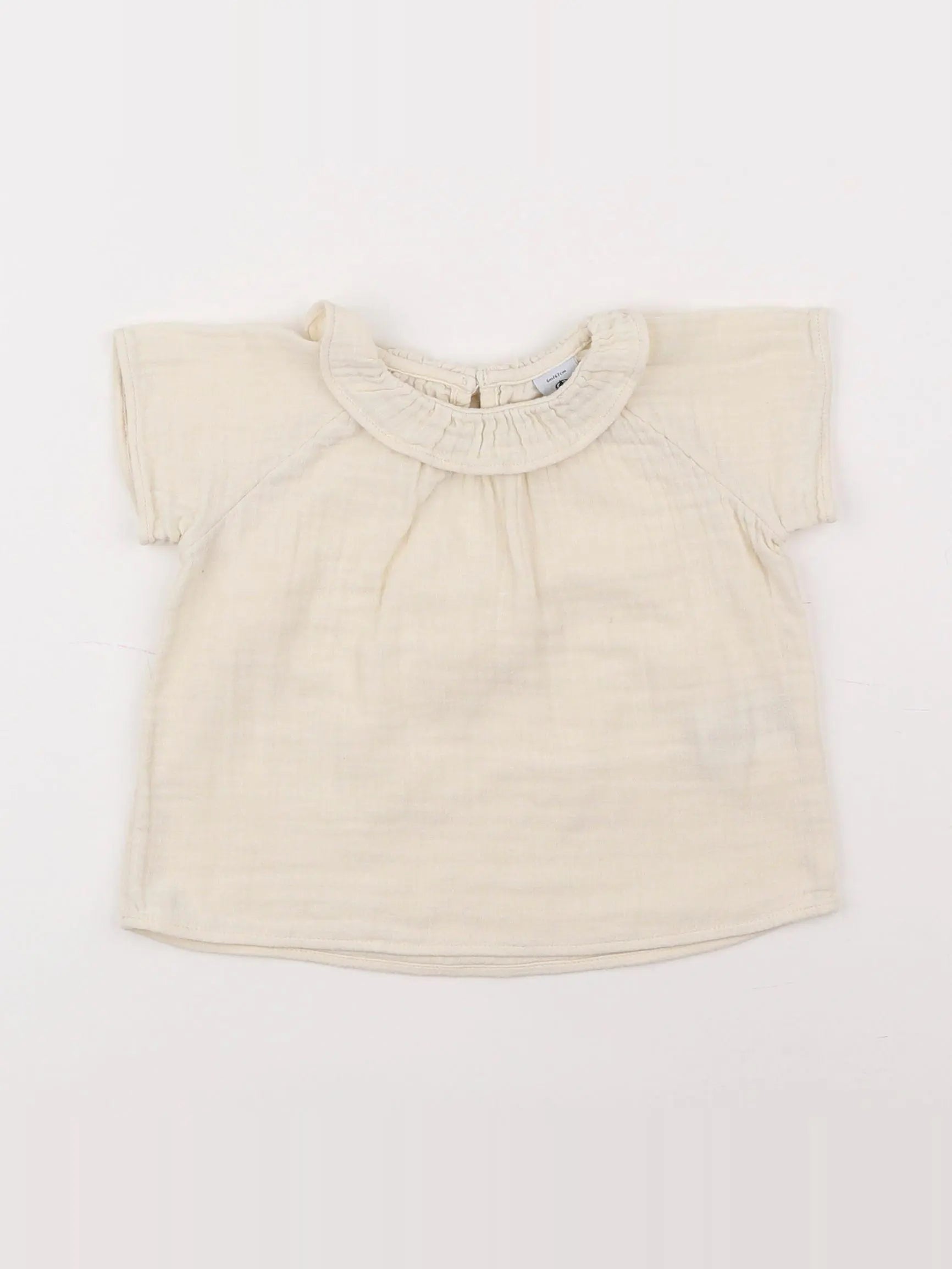 Petit Bateau - blouse beige - 6 mois