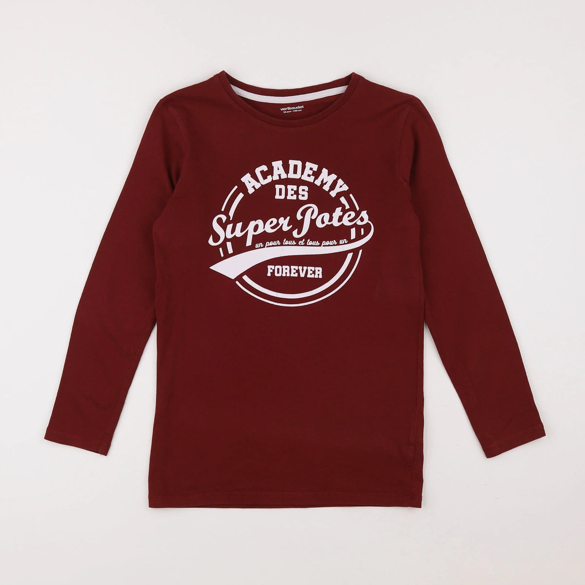 Vertbaudet - tee-shirt rouge - 10 ans