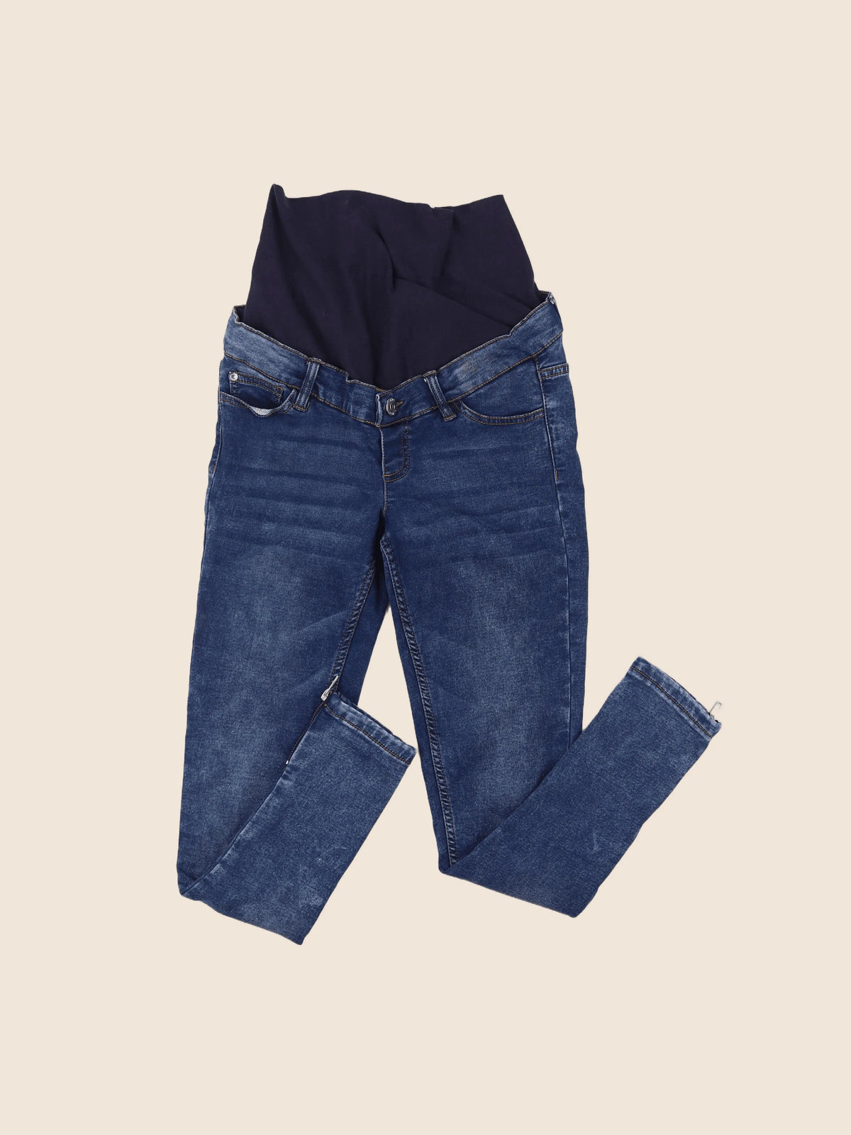 La Halle - jean grossesse bleu - 36