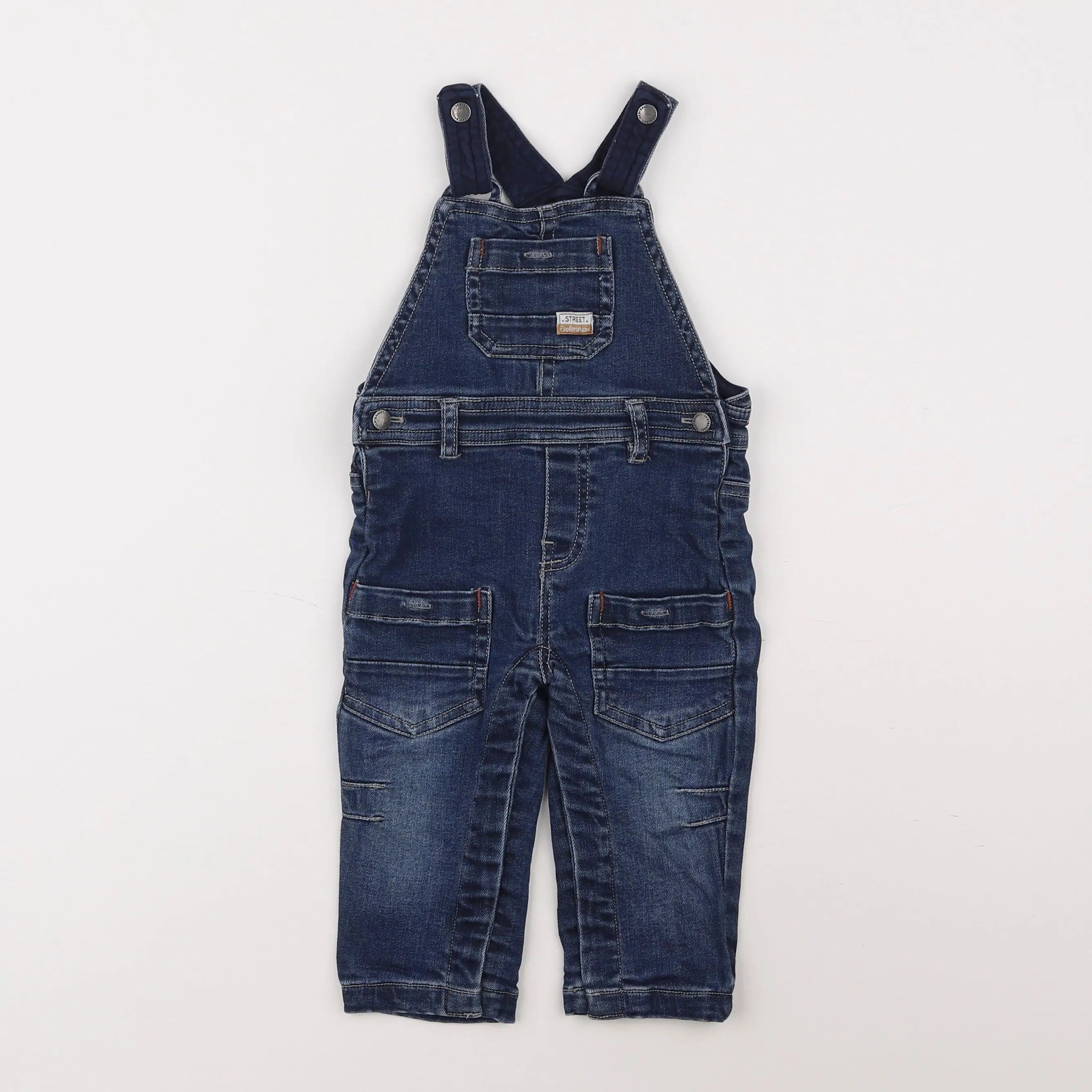 Vertbaudet - salopette bleu - 9 mois