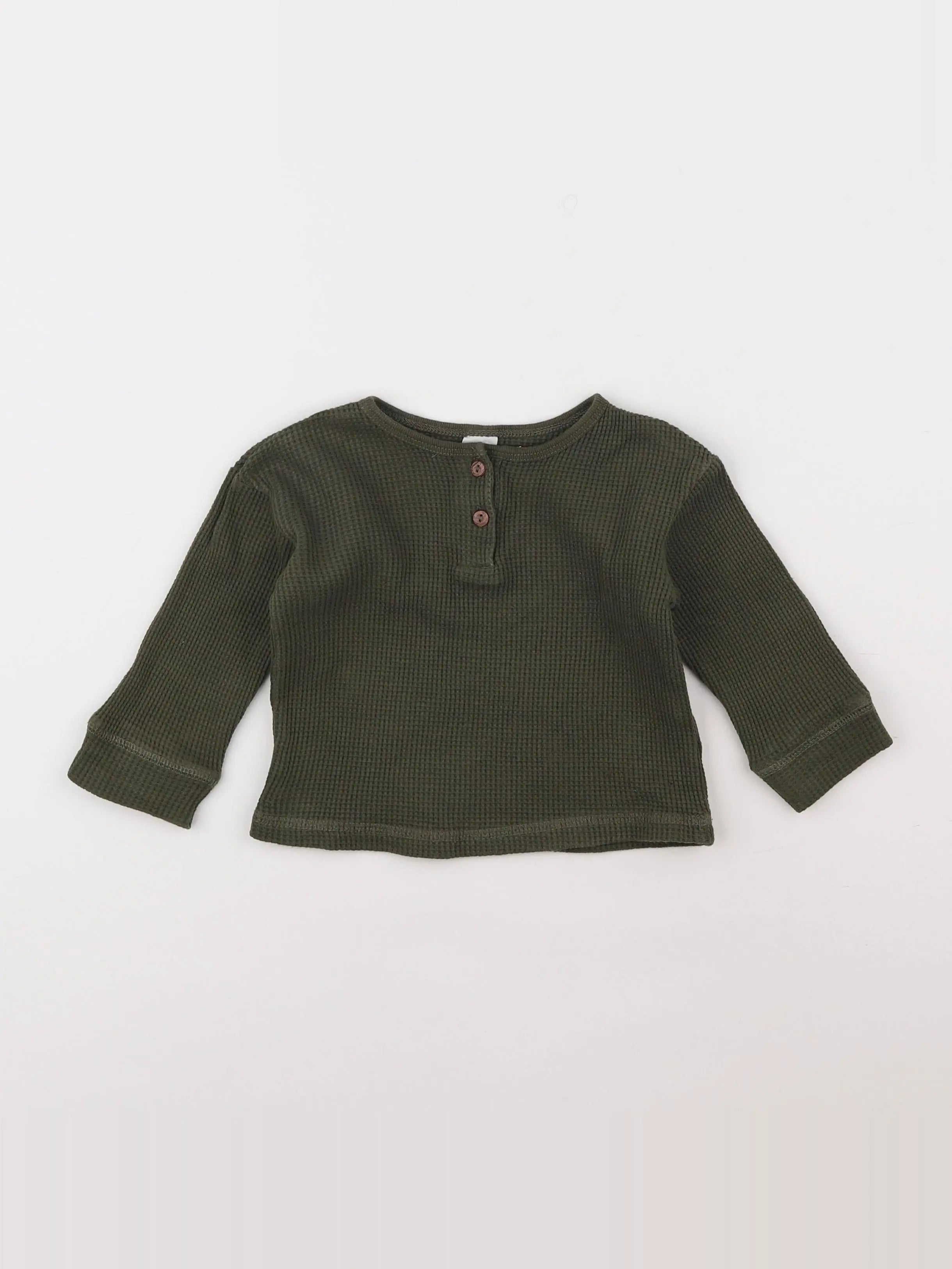 H&M - tee-shirt vert - 6/9 mois