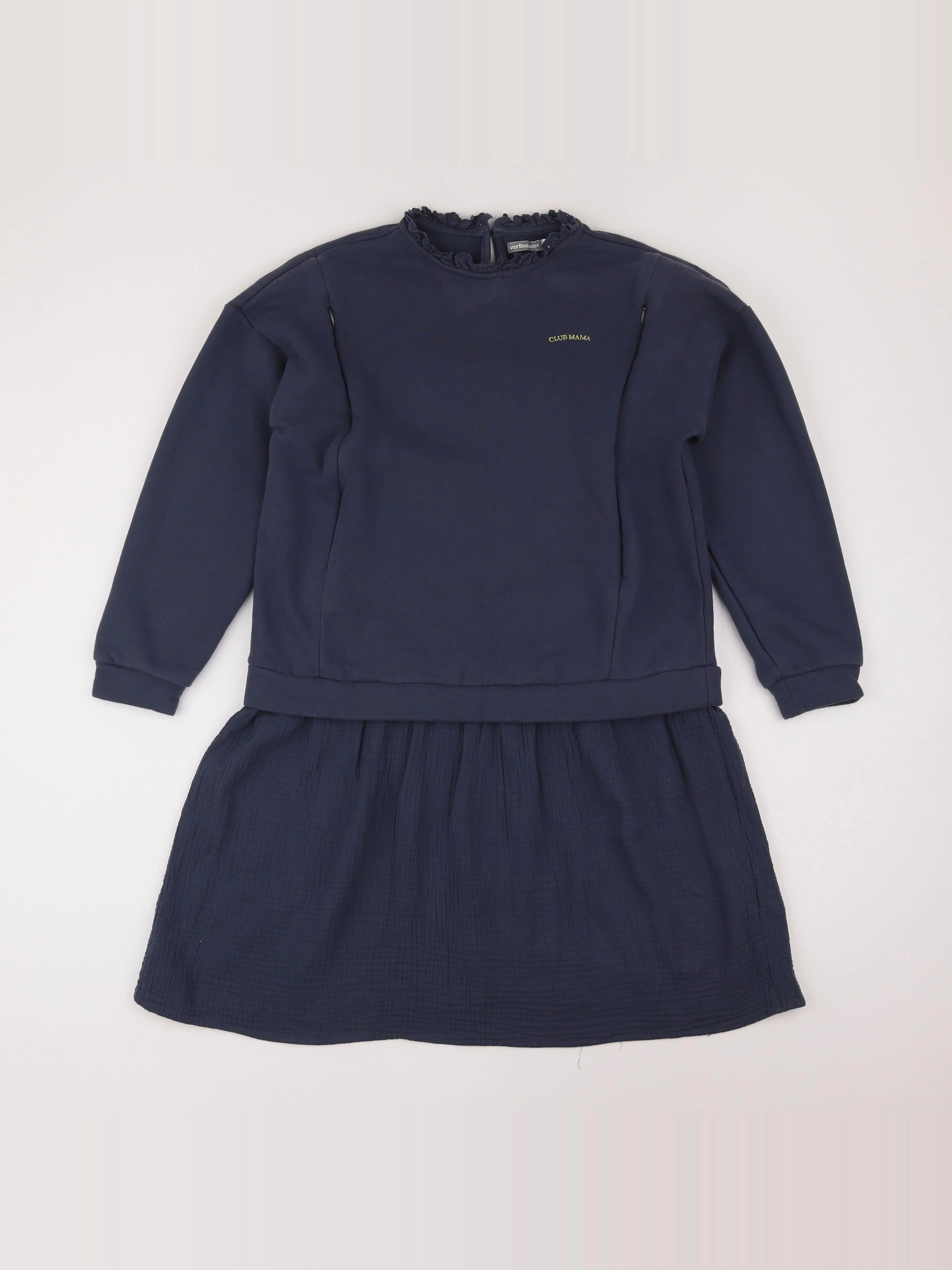 Vertbaudet - sweat grossesse bleu - 34 à 36