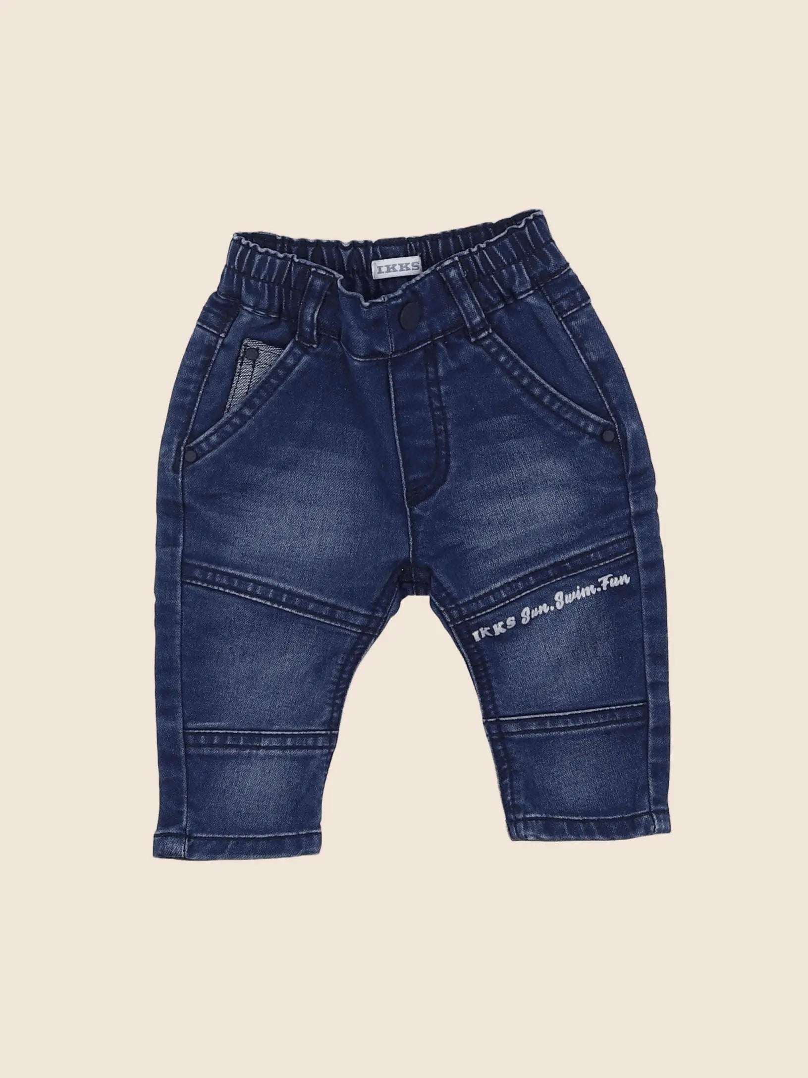 IKKS - pantalon bleu - 3 mois