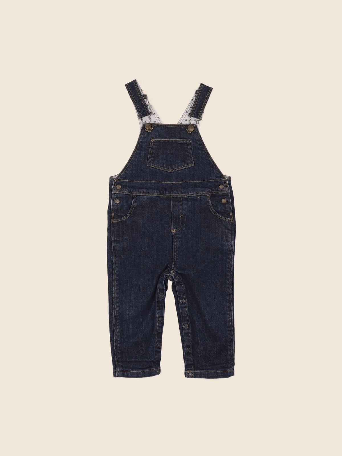 Petit Bateau - salopette bleu - 12 mois