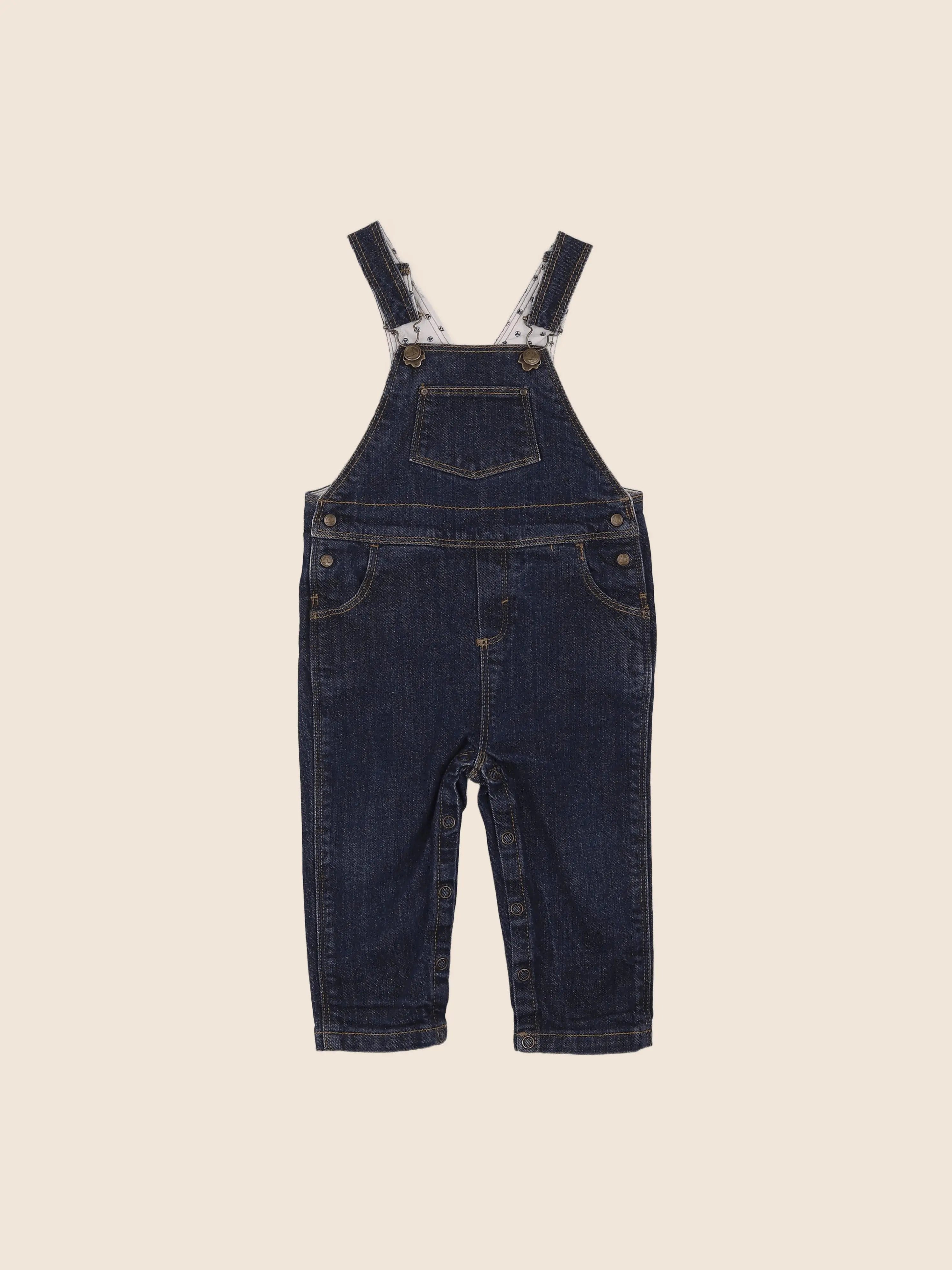Petit Bateau - salopette bleu - 12 mois