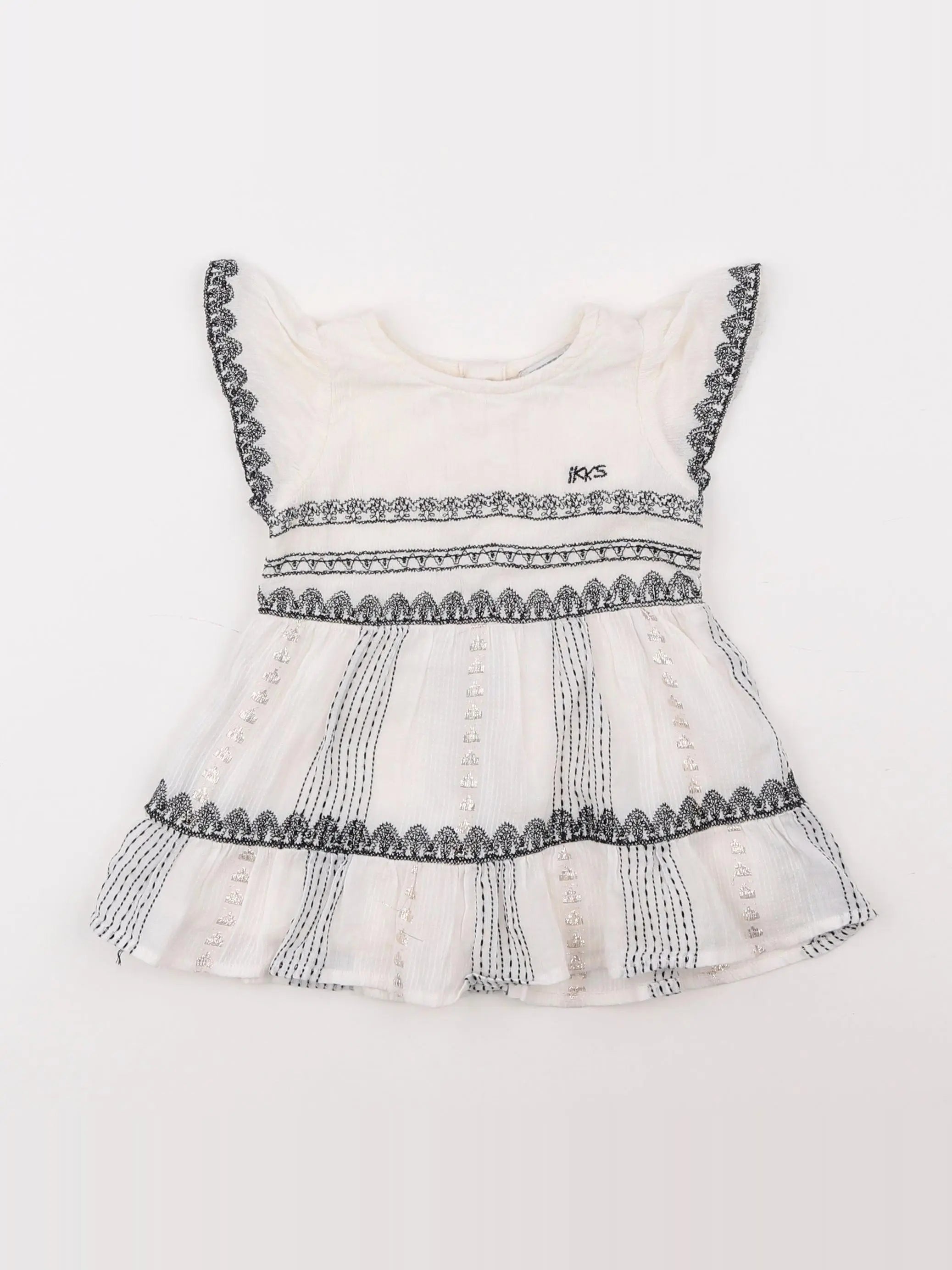 IKKS - robe blanc - 6 mois