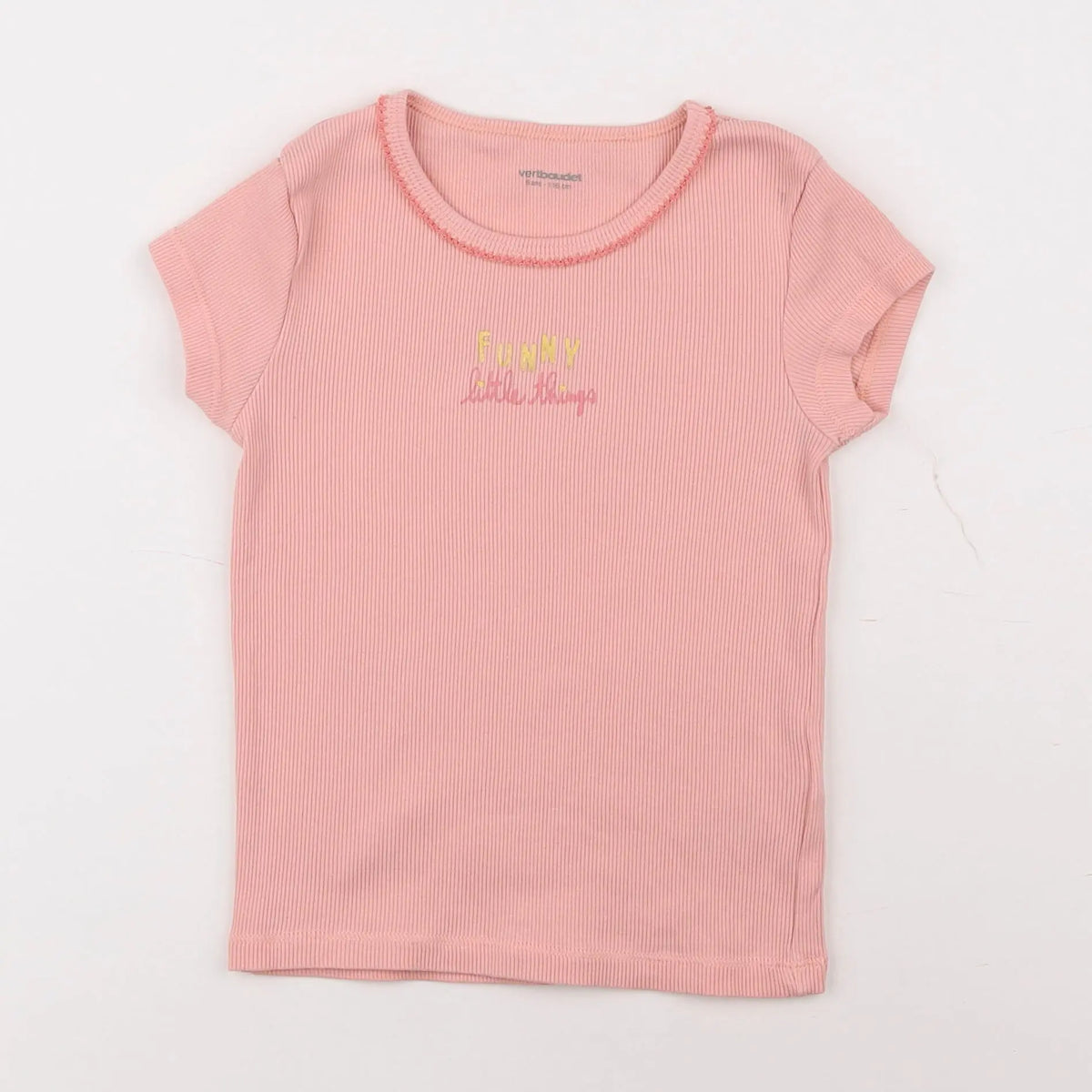Vertbaudet - maillot de corps rose - 6 ans