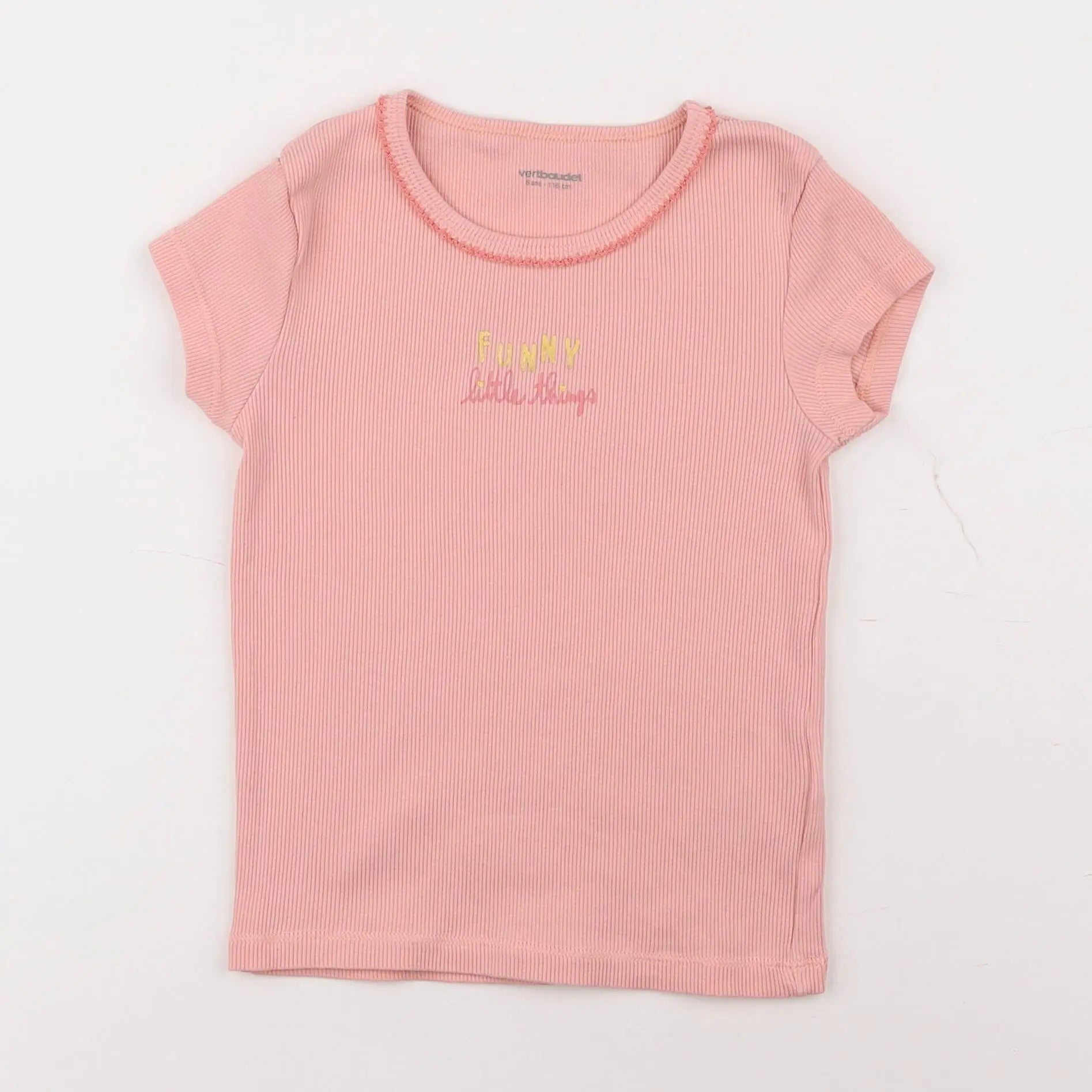 Vertbaudet - maillot de corps rose - 6 ans