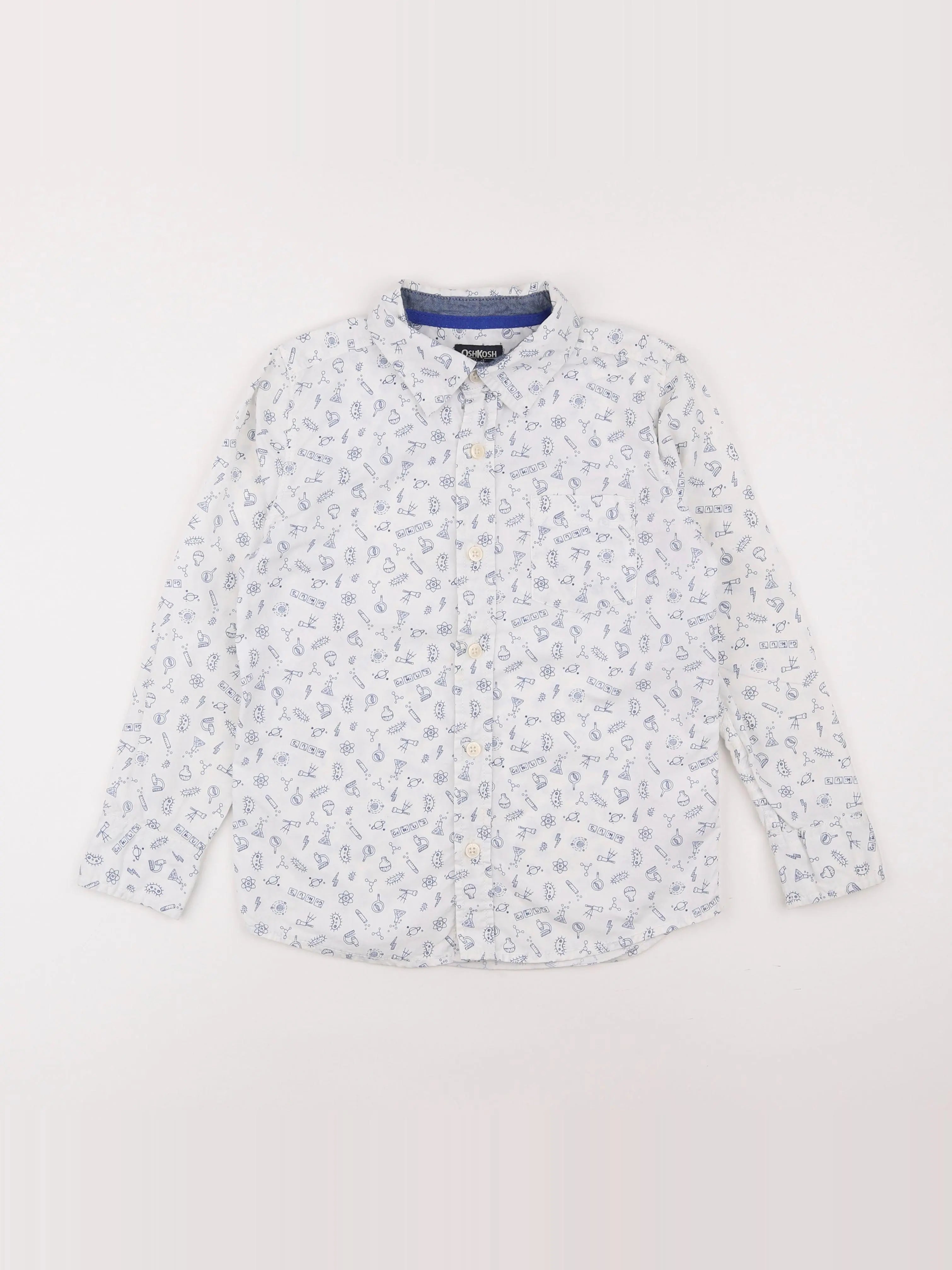 Oshkosh - chemise bleu - 8 ans