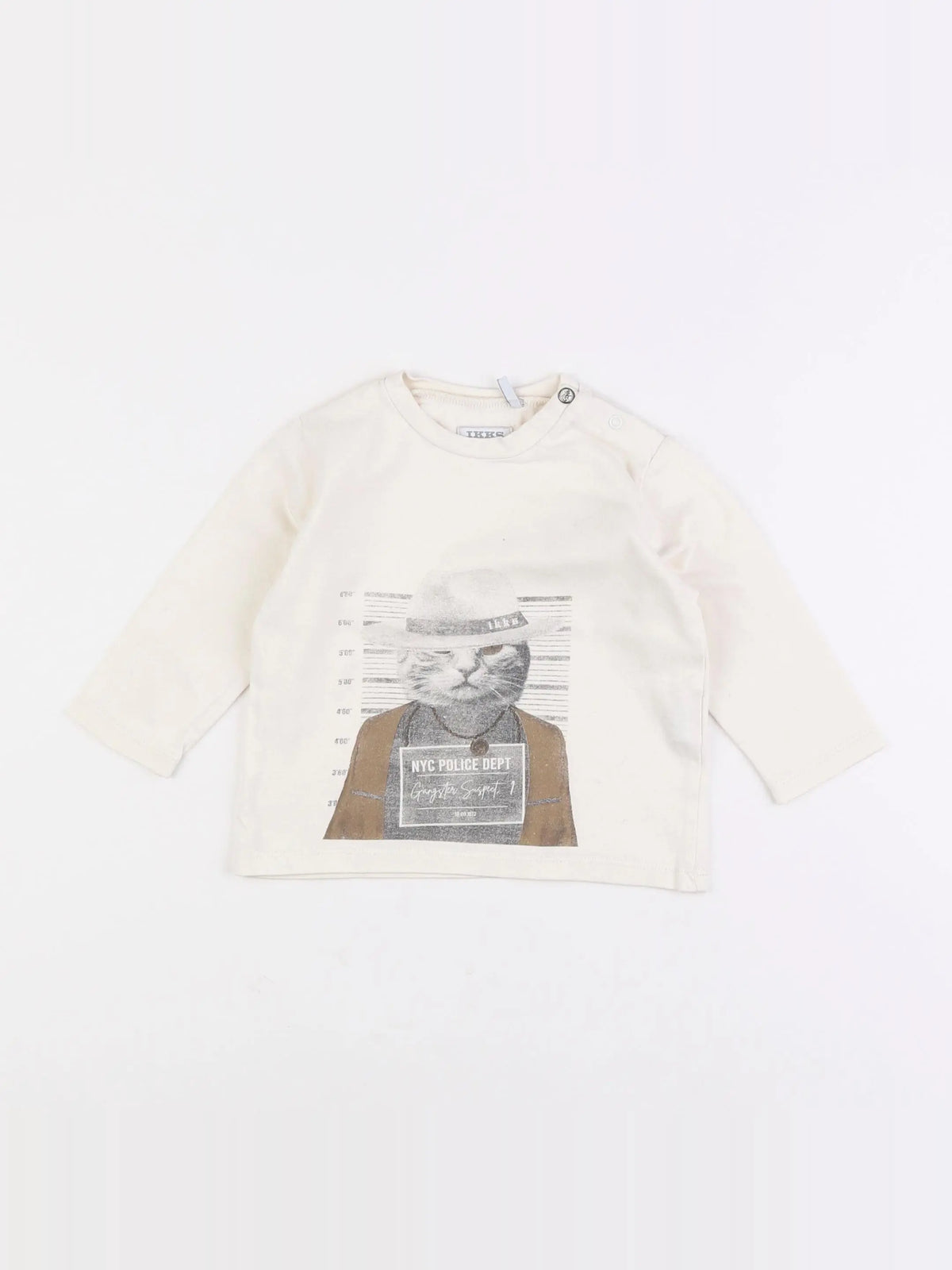 IKKS - tee-shirt beige - 12 mois