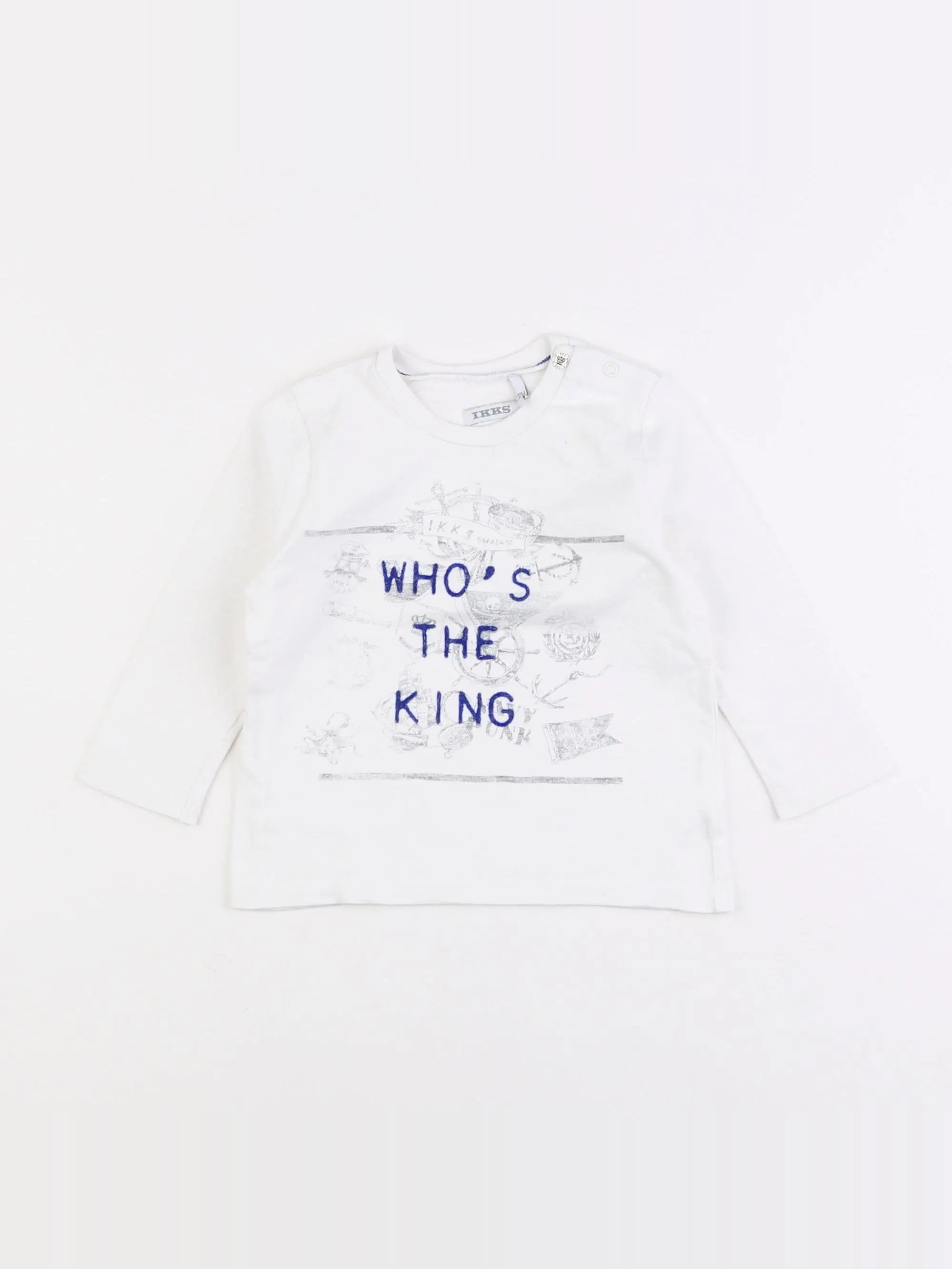 IKKS - tee-shirt blanc - 12 mois