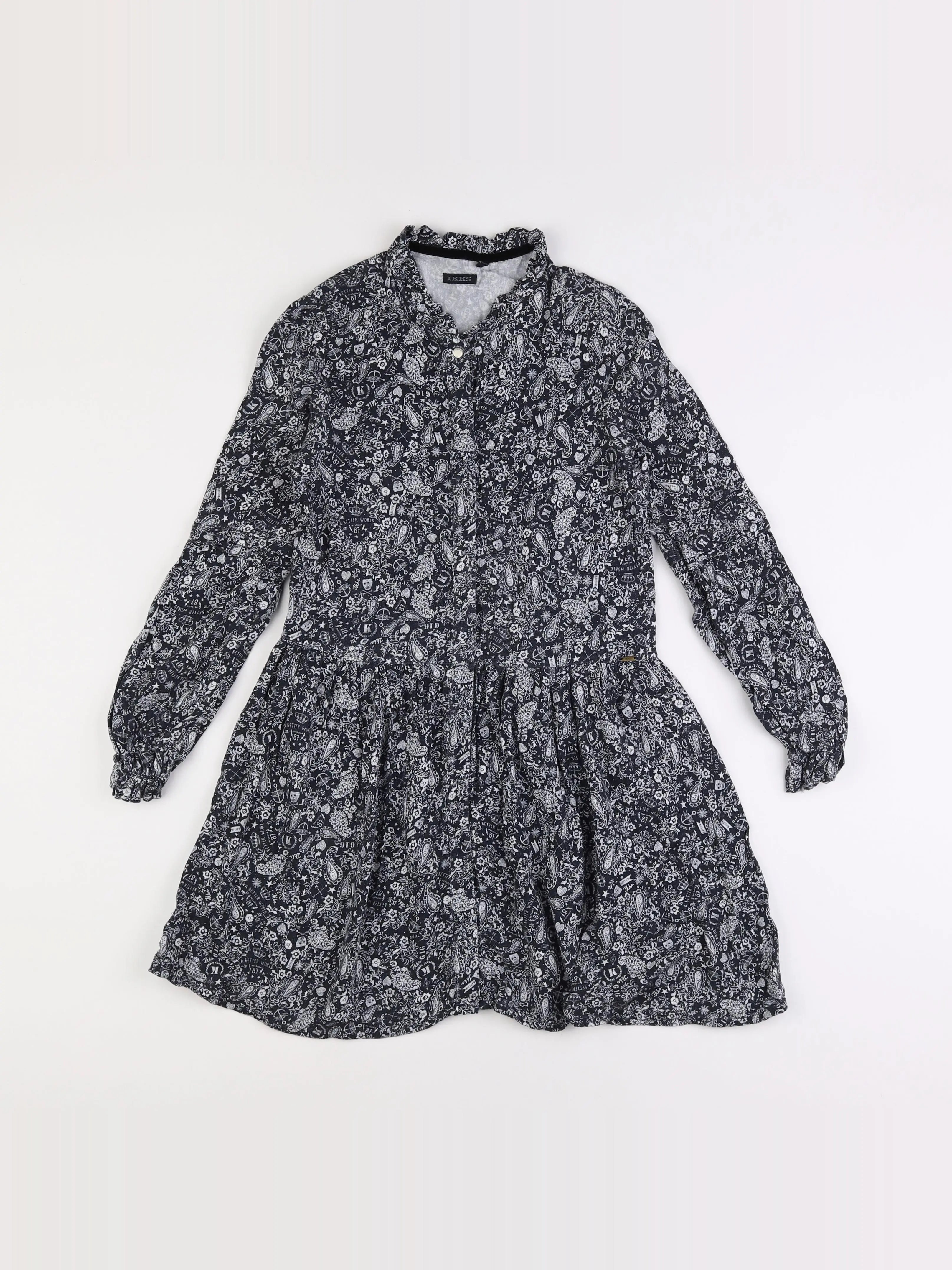 IKKS - robe noir - 10 ans