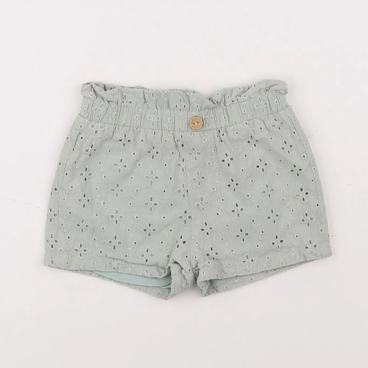 Vertbaudet - short vert - 9 mois
