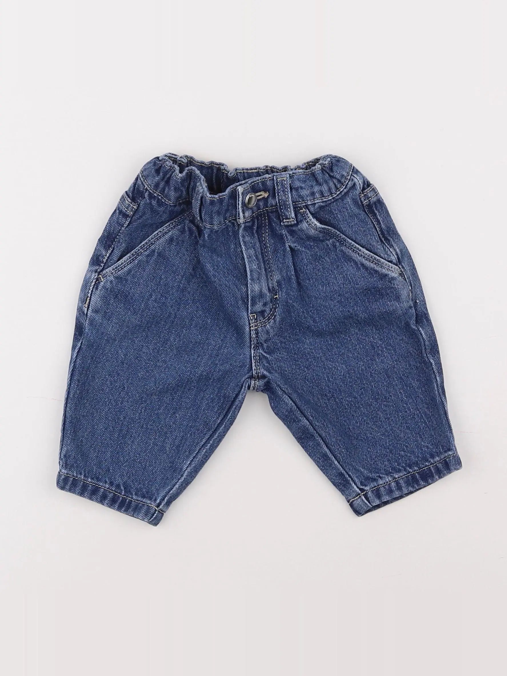 Petit Bateau - jean bleu - 6 mois