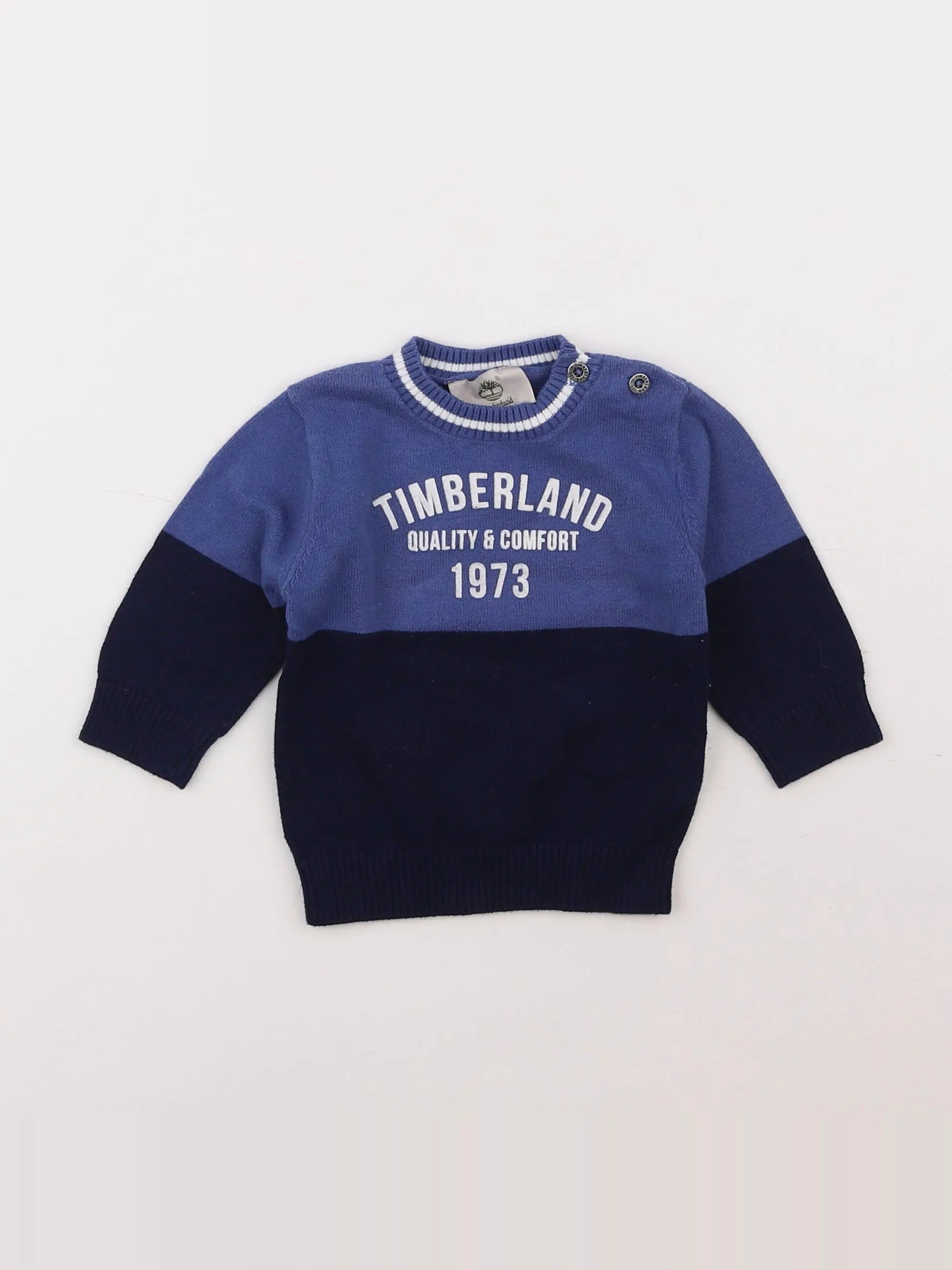 Timberland - pull bleu - 6 mois