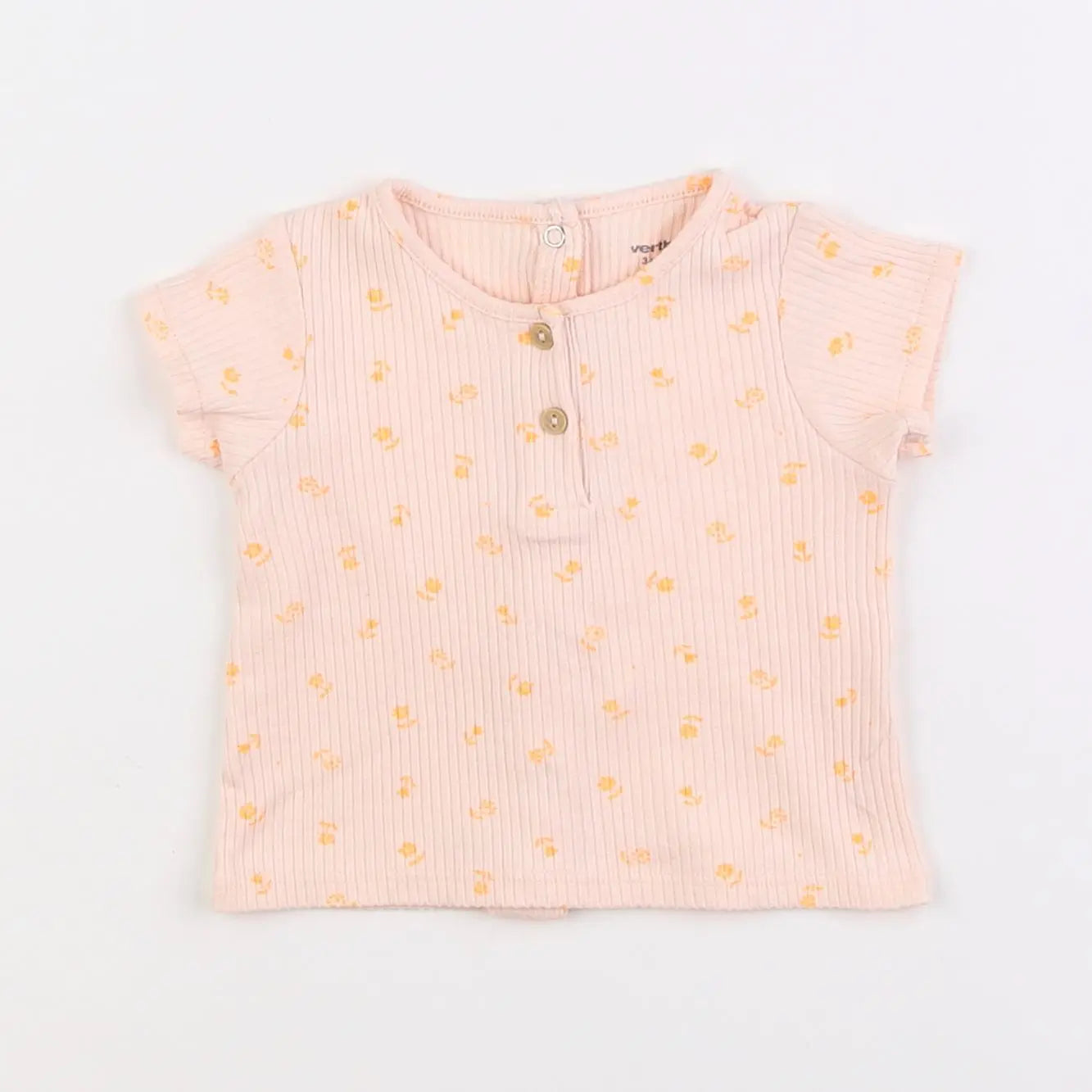 Vertbaudet - tee-shirt rose - 3 mois