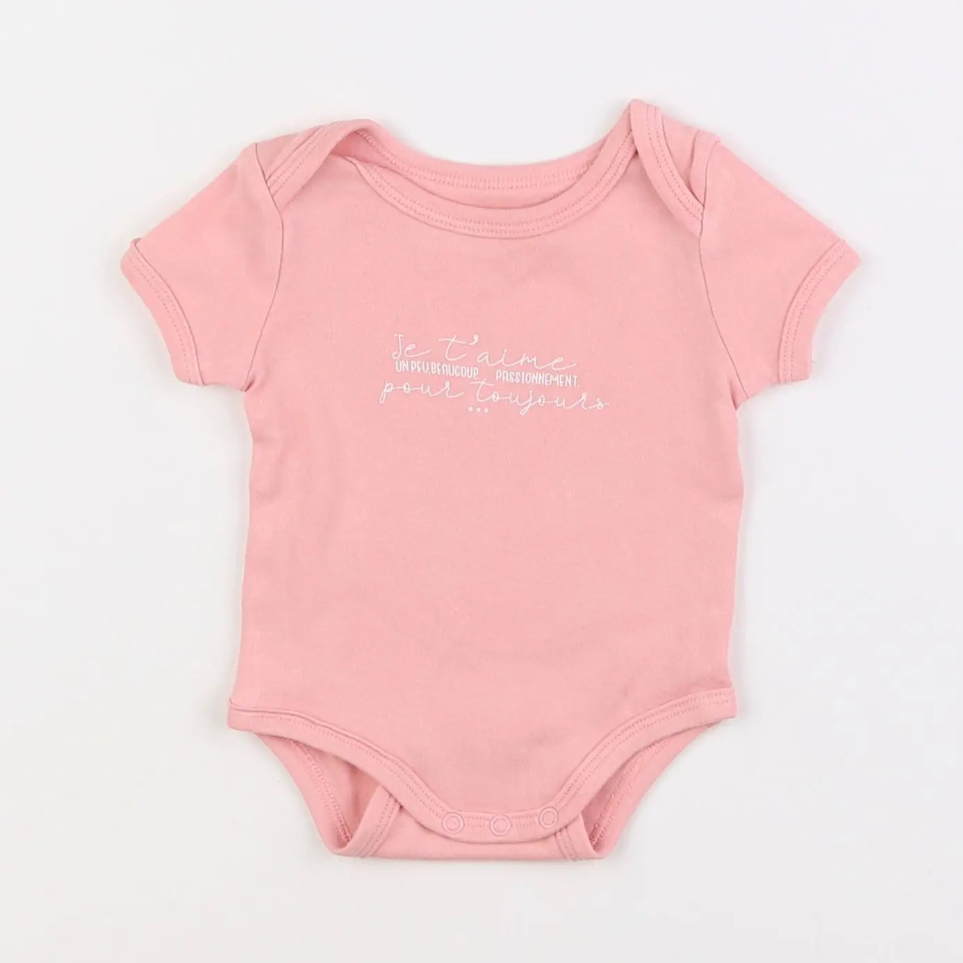 Vertbaudet - body rose - 3 mois