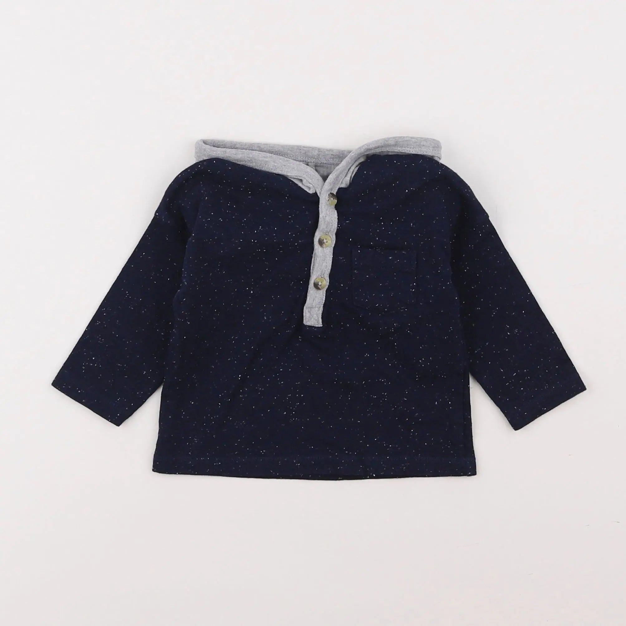 Vertbaudet - tee-shirt bleu - 6 mois