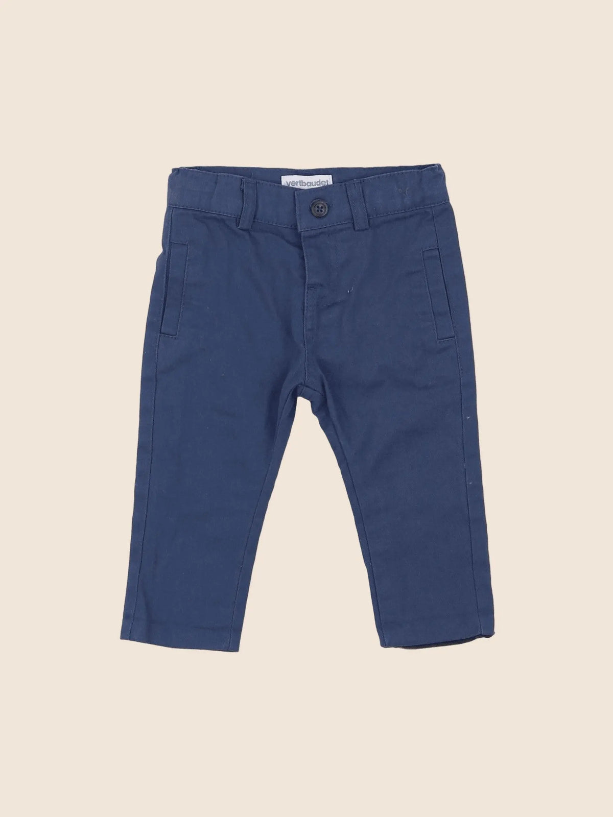 Vertbaudet - pantalon bleu - 3 mois
