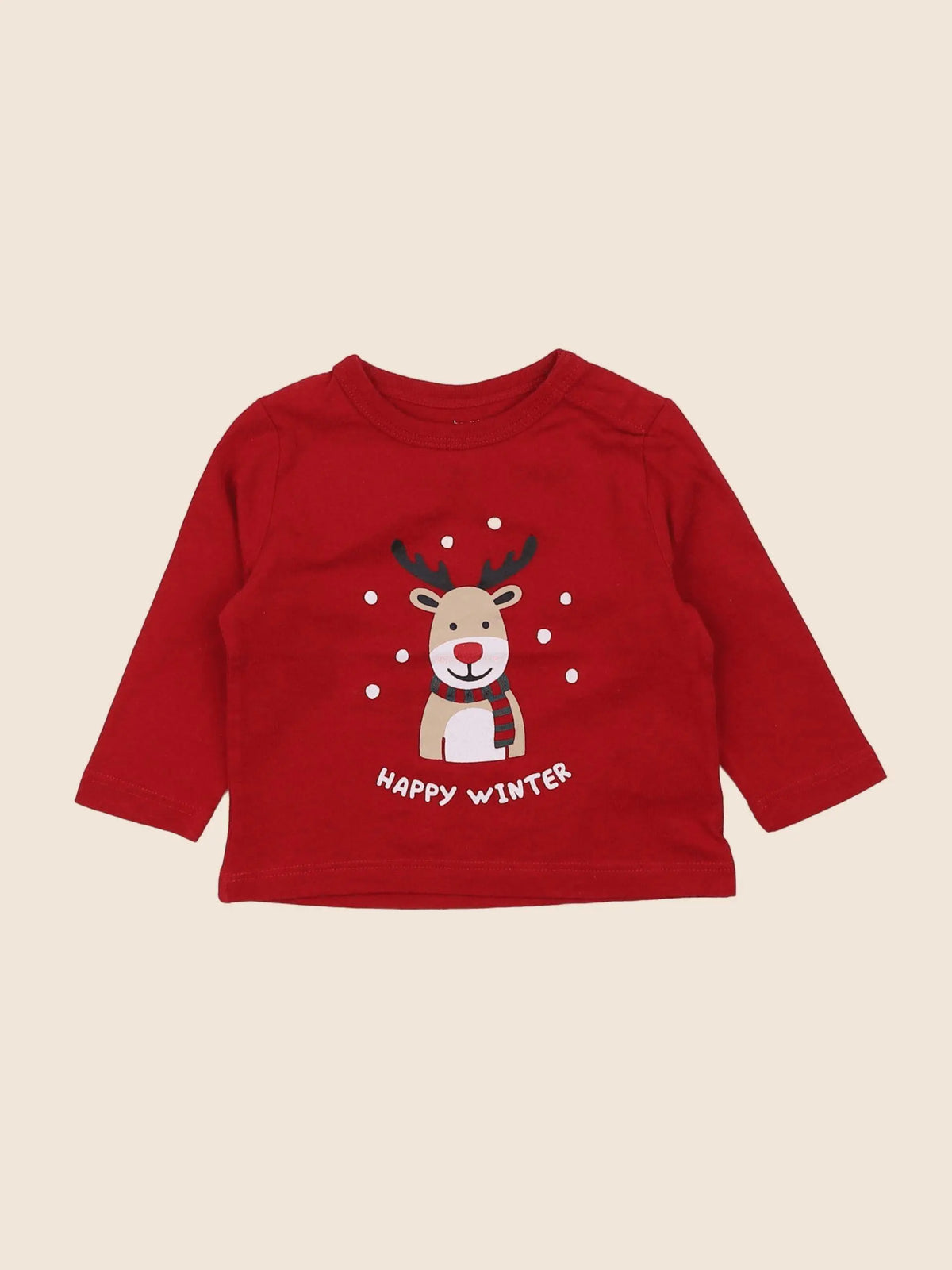Boutchou - tee-shirt rouge - 6 mois