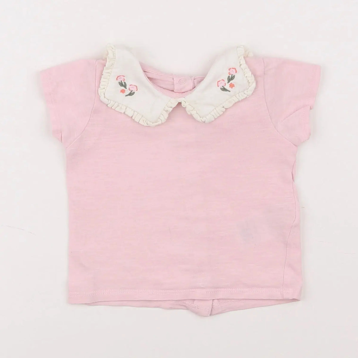 Vertbaudet - tee-shirt rose - 6 mois
