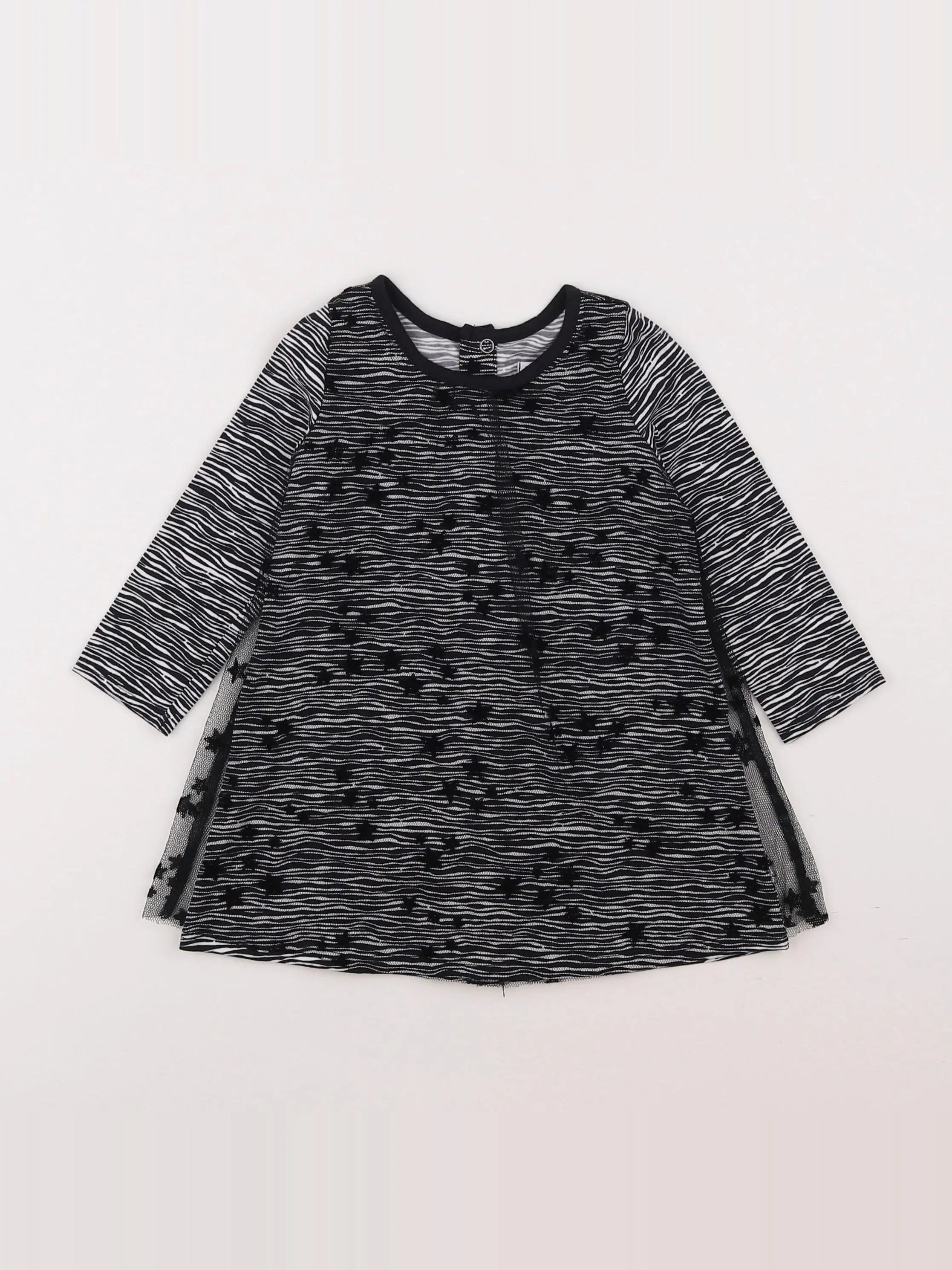 IKKS - robe noir - 12 mois