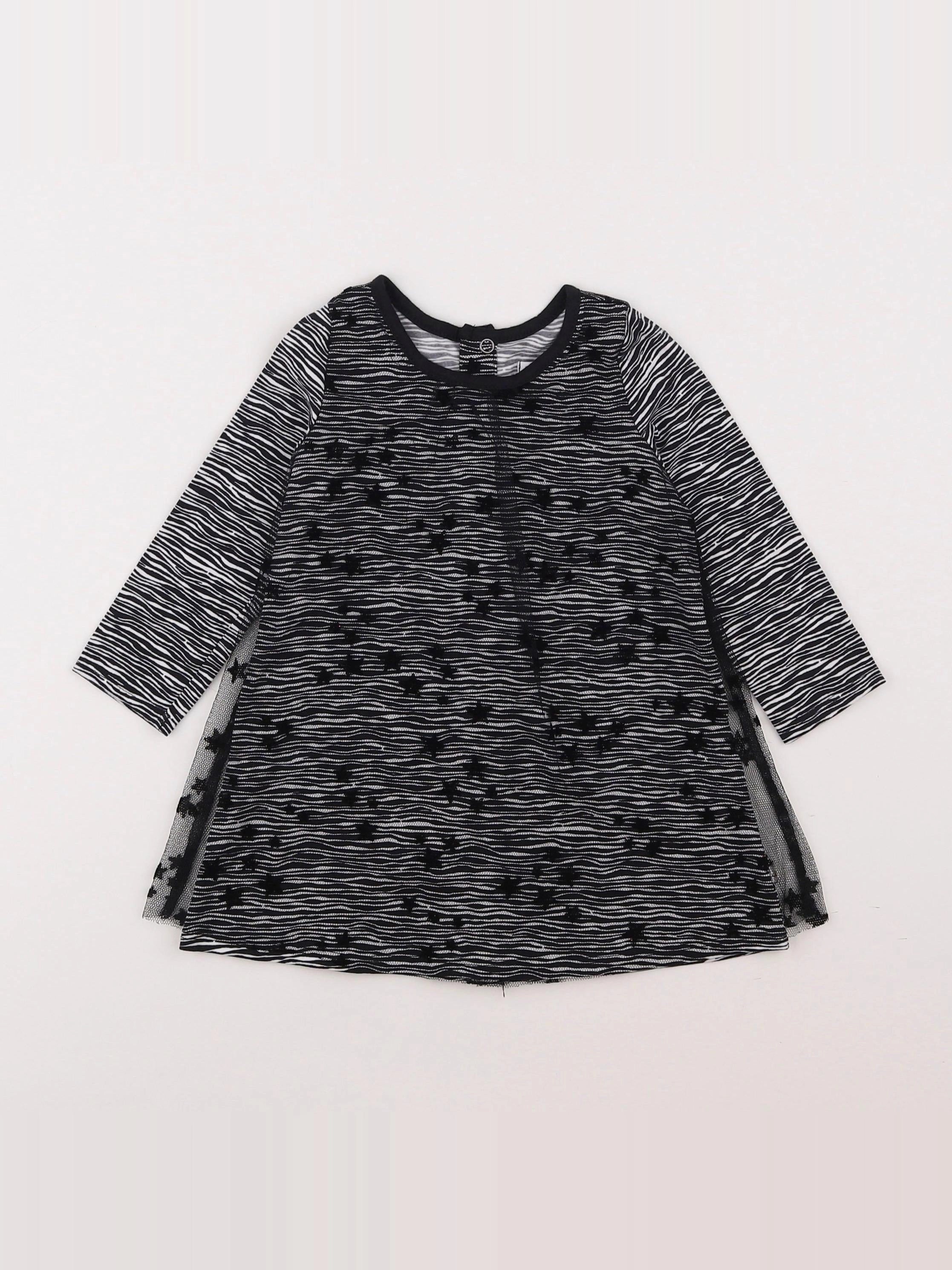 IKKS - robe noir - 12 mois