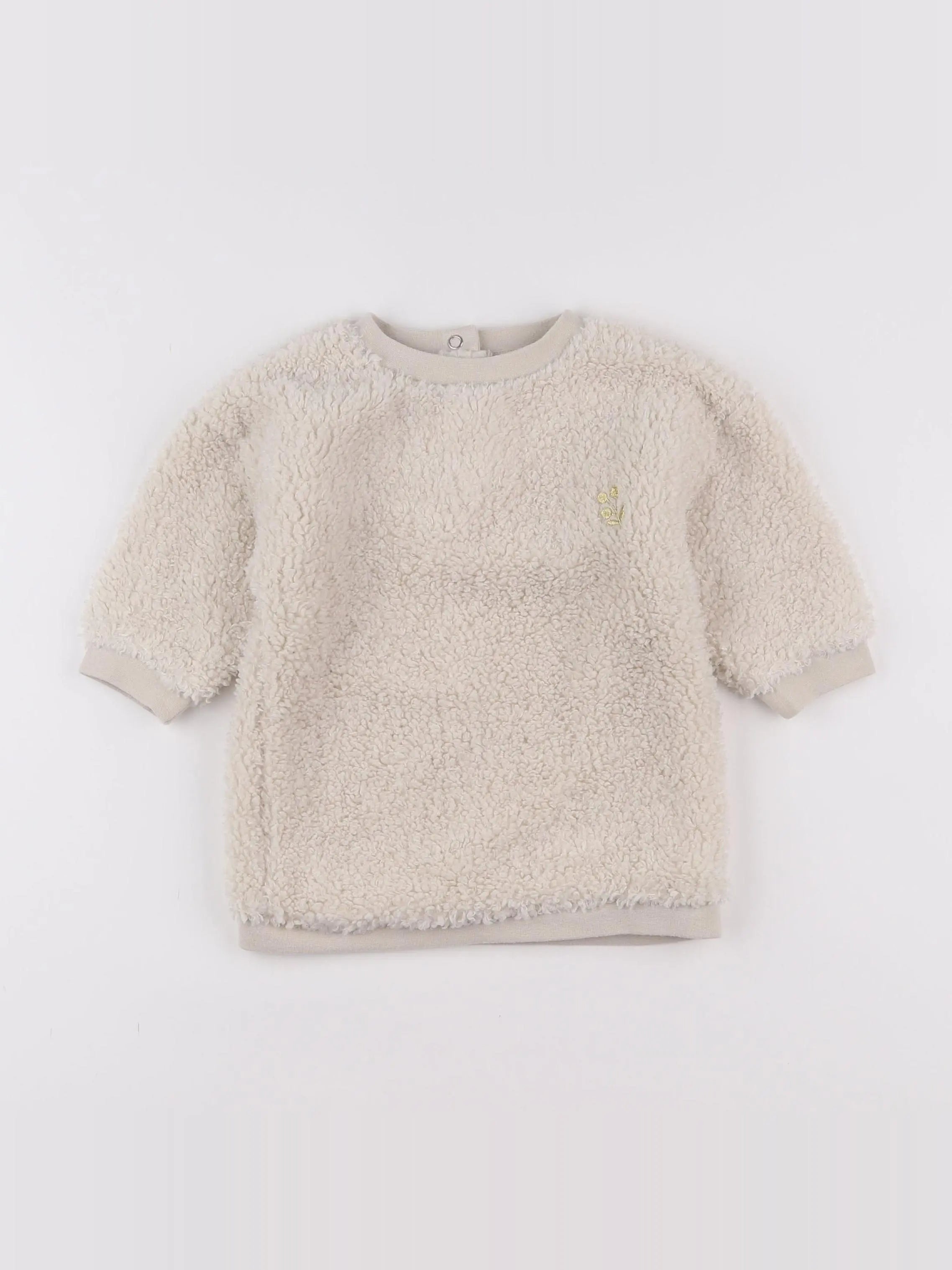 Vertbaudet - robe beige - 12 mois