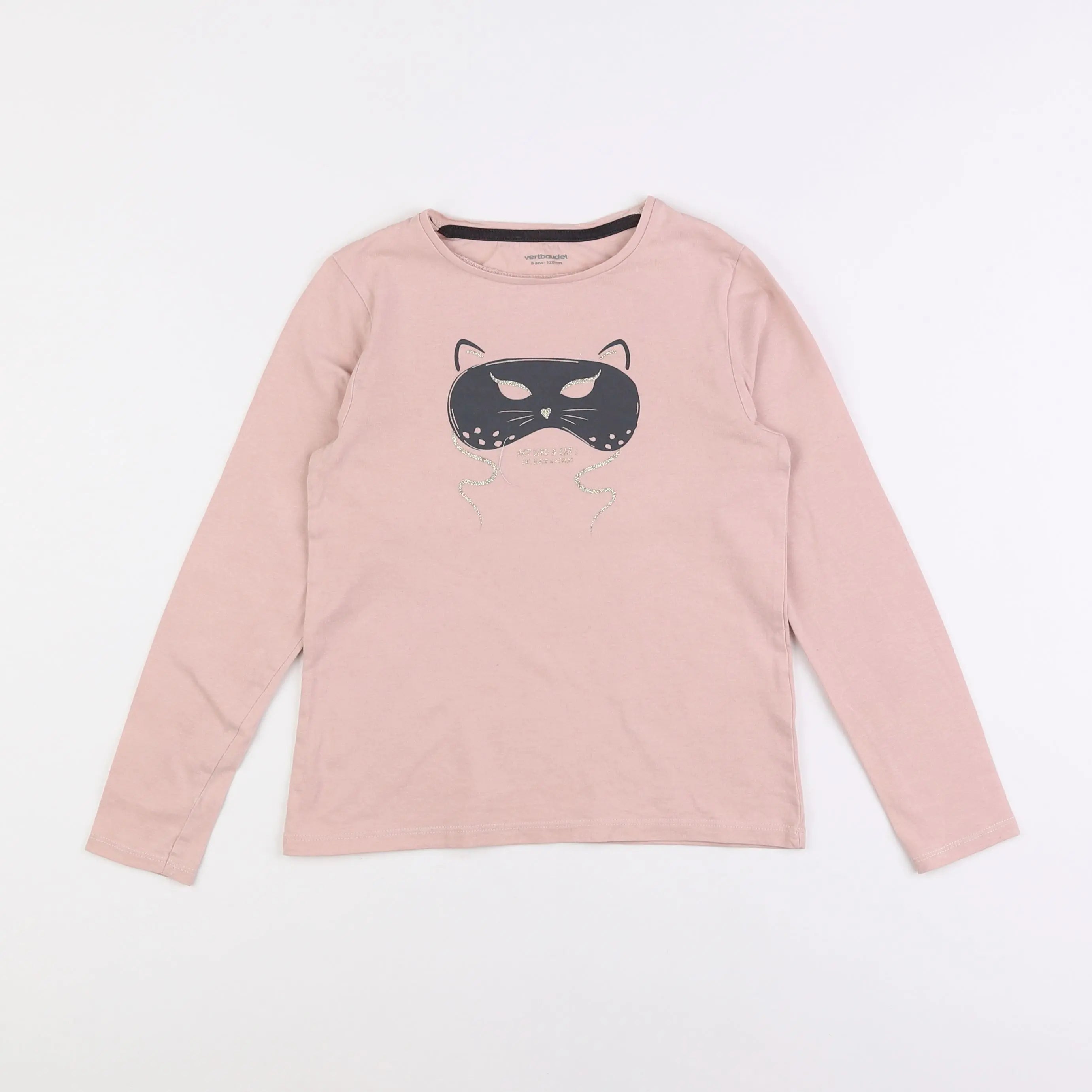 Vertbaudet - tee-shirt rose - 8 ans