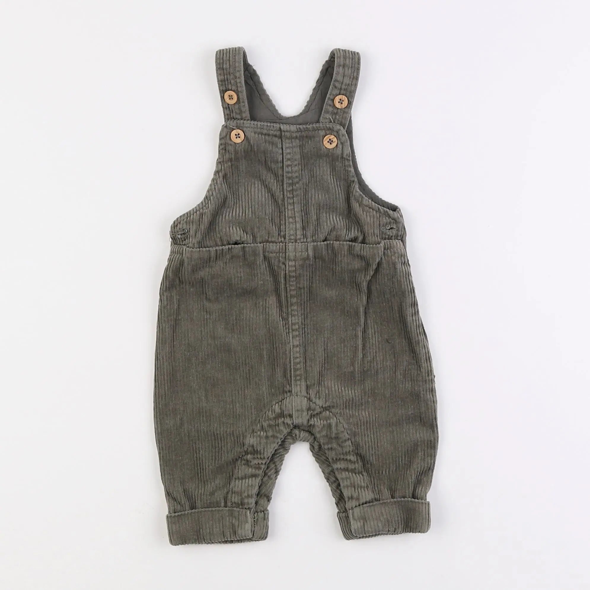 Vertbaudet - salopette vert - 3 mois