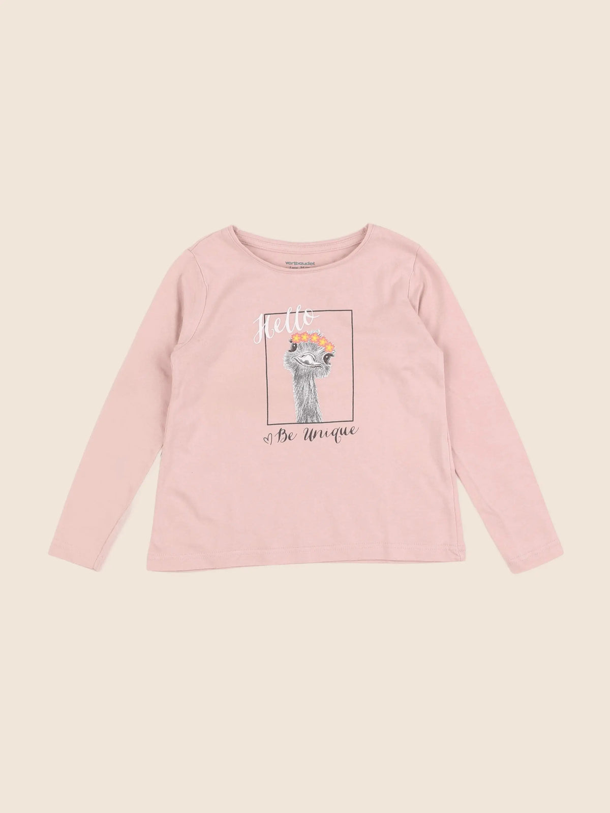 Vertbaudet - tee-shirt rose - 3 ans