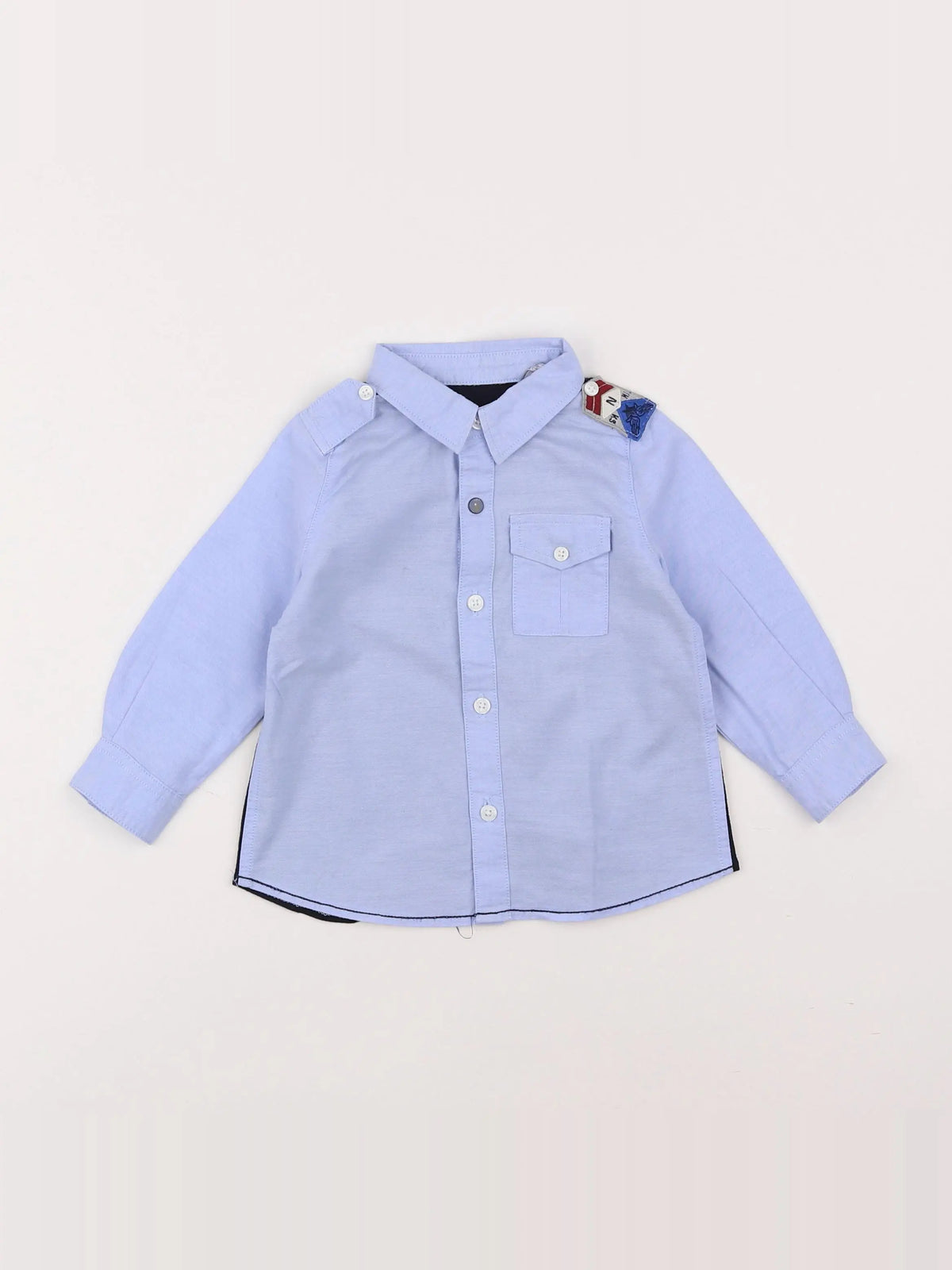 IKKS - chemise bleu - 12 mois